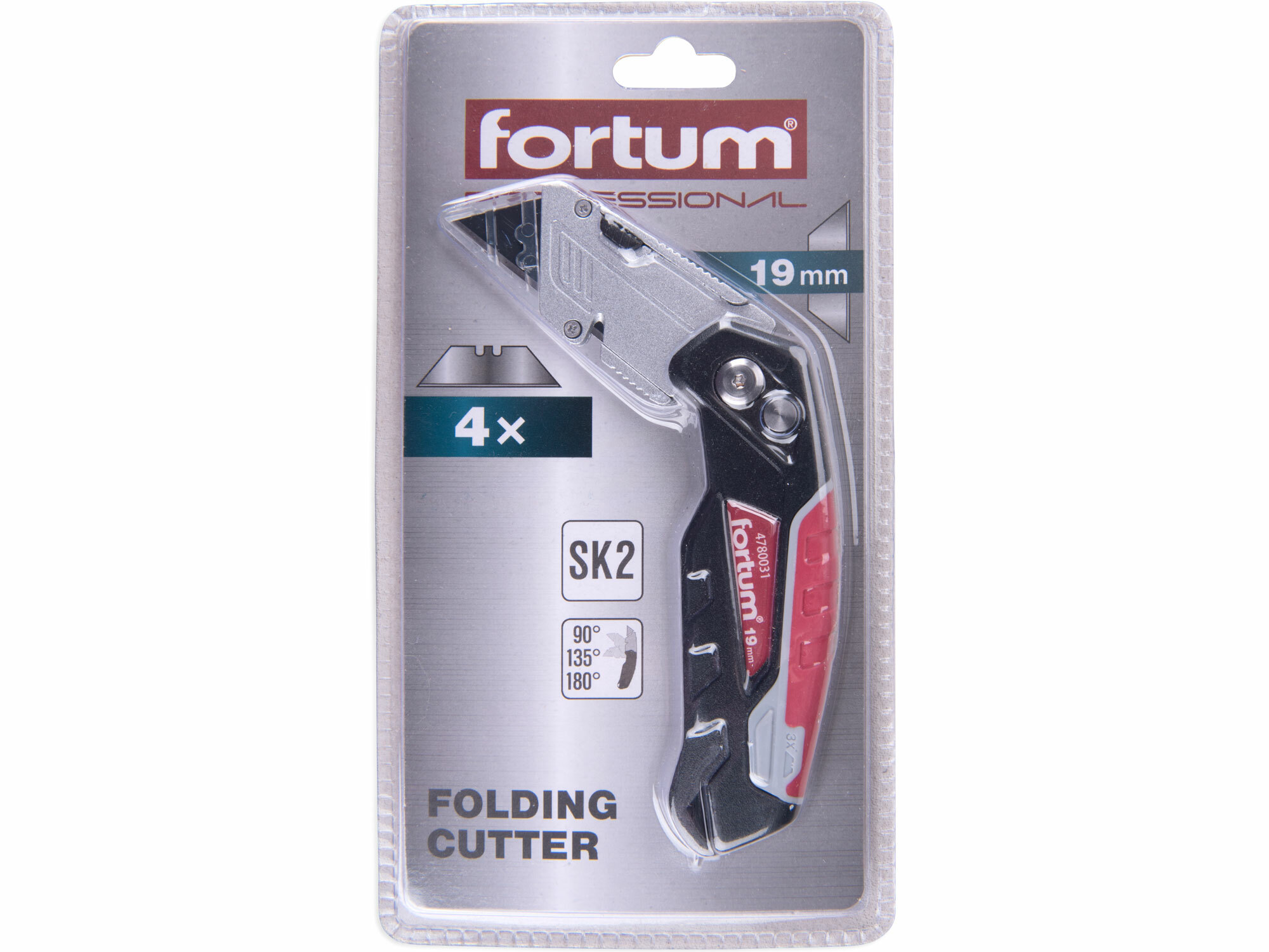 FORTUM 4780031 Nôž univerzálny zatvárací s poistkou, 61x19mm