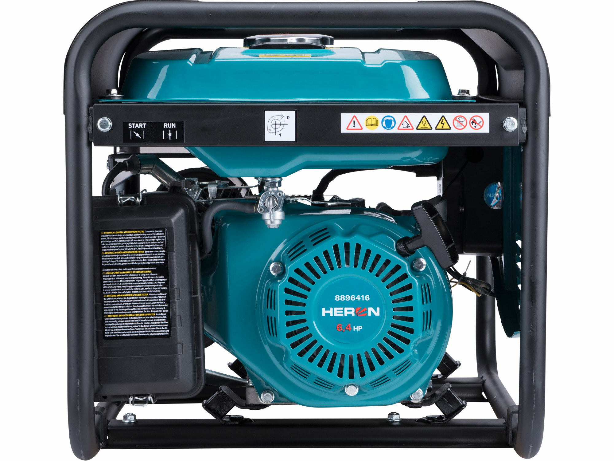 HERON 8896416 Elektrocentrála rámová benzínová 1F, 2,8kW