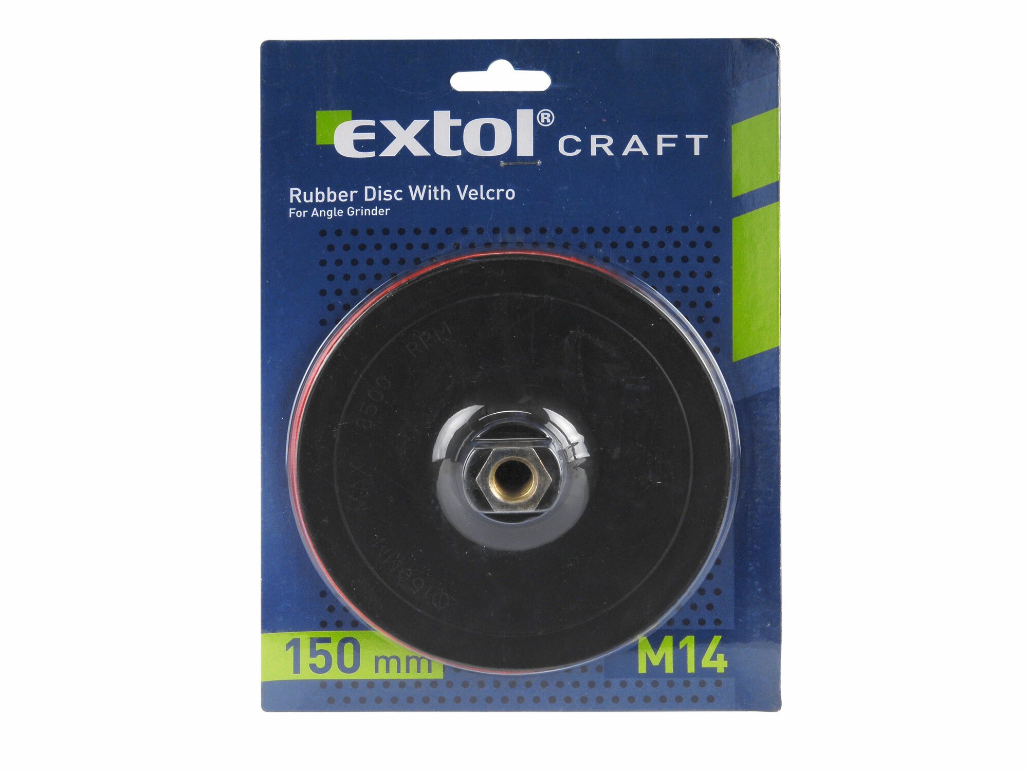 EXTOL CRAFT 108575 Tanier unášací so suchým zipsom pre uhlovú brúsku, Ø150mm