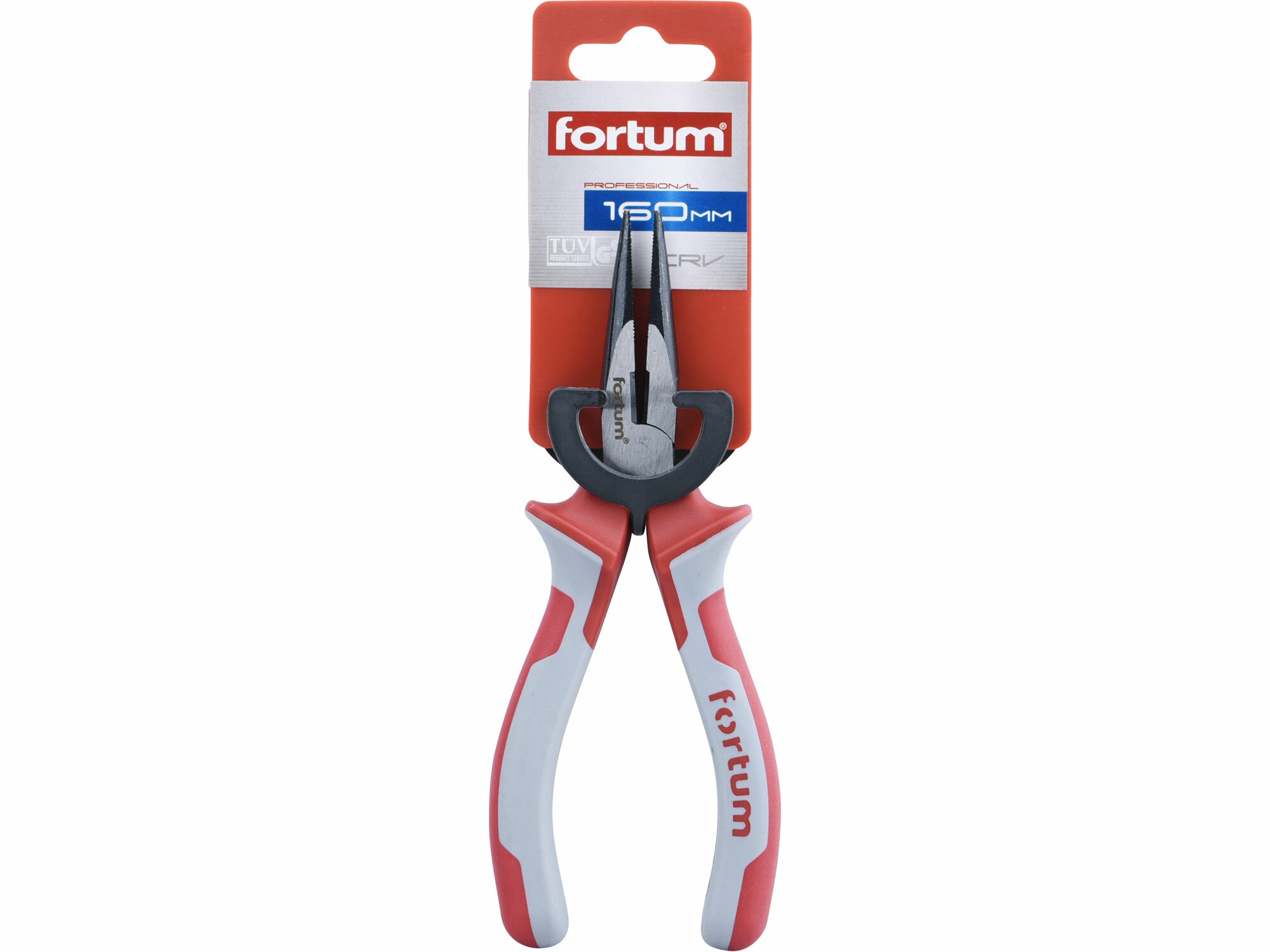 FORTUM 4770311 Kliešte pologuľaté priame, 160mm