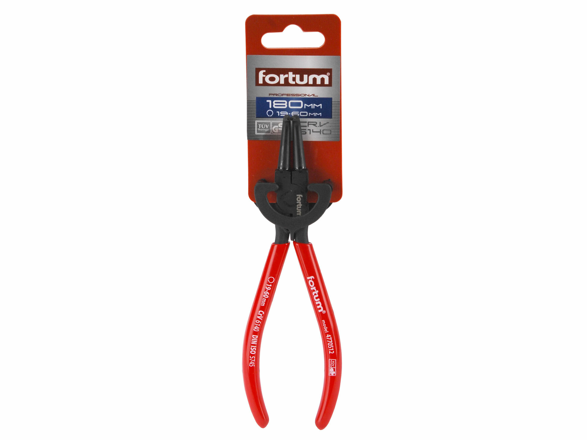 FORTUM 4770502 Kliešte segerové zahnuté vnútorné, 140mm
