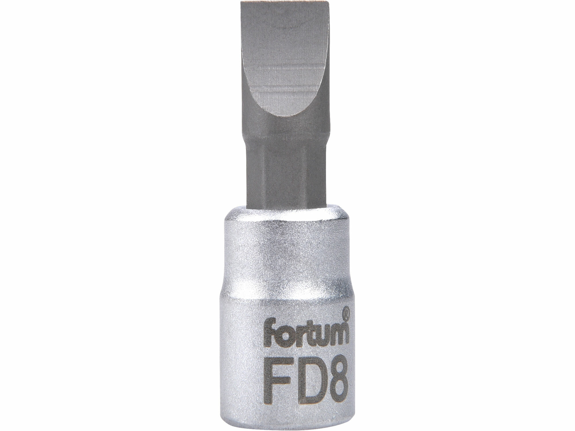 FORTUM 4701803 Hlavica zástrčná bit plochý, 8mm, 1/4”