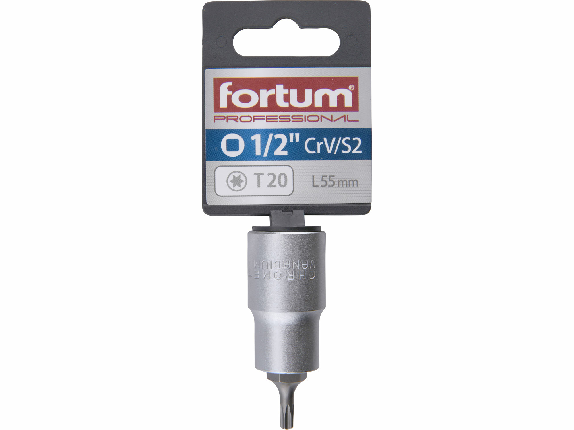 FORTUM 4700720 Hlavica zástrčná TORX, TX20, 1/2”