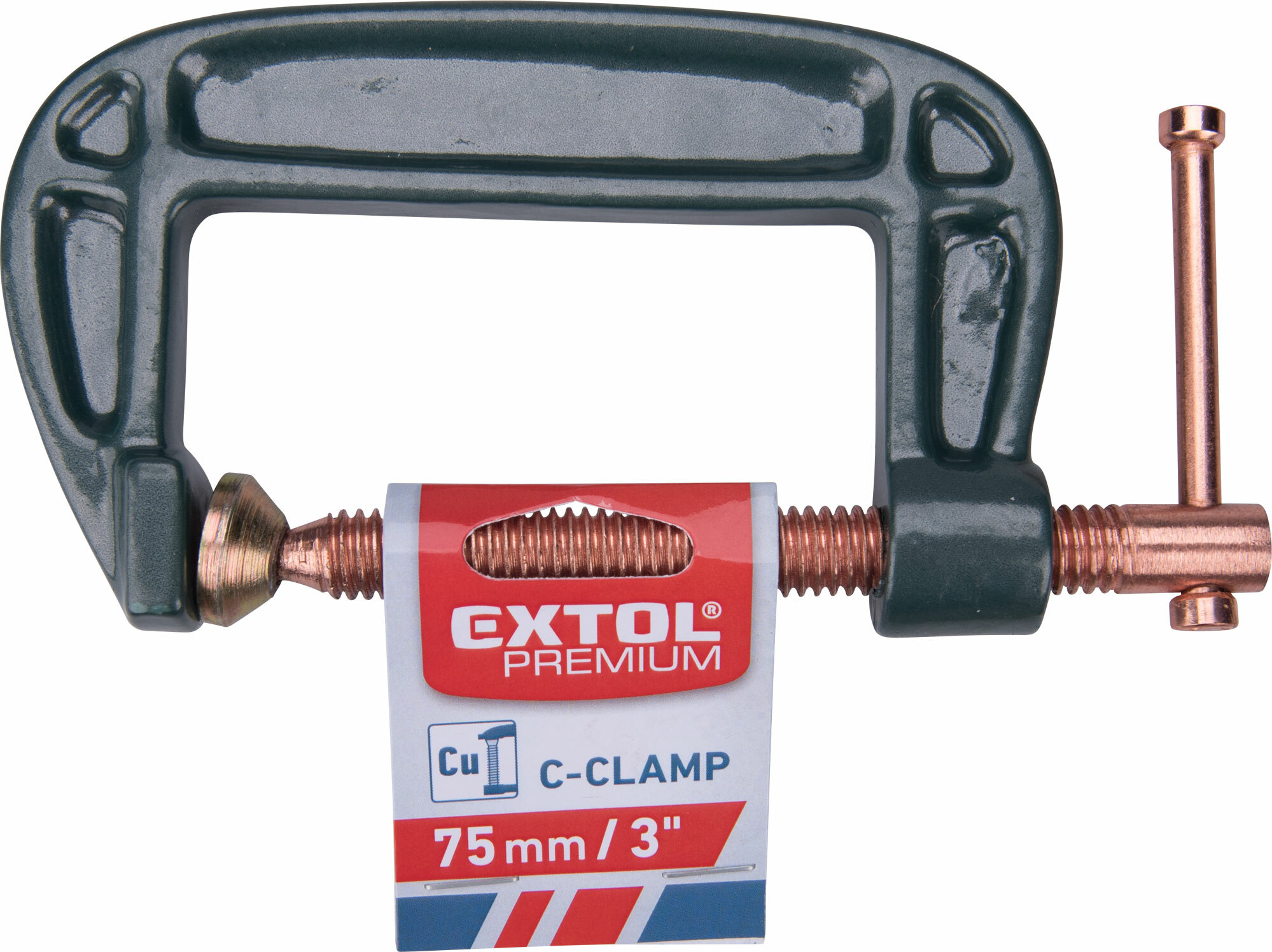 EXTOL PREMIUM 8815107 Svorka zámočnícka tvar "C", 75mm