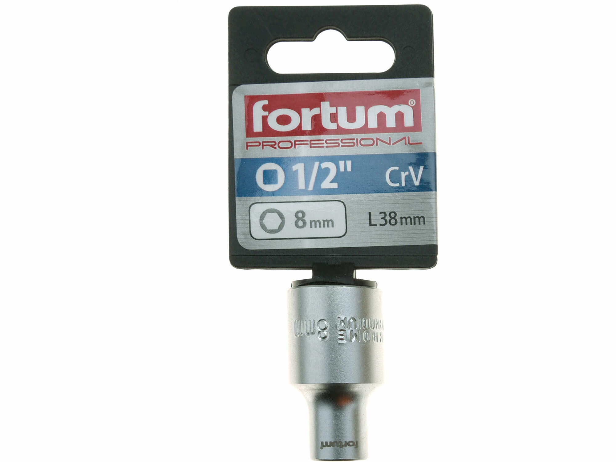 FORTUM 4700408 Kľúč nástrčný, 8mm, 1/2”