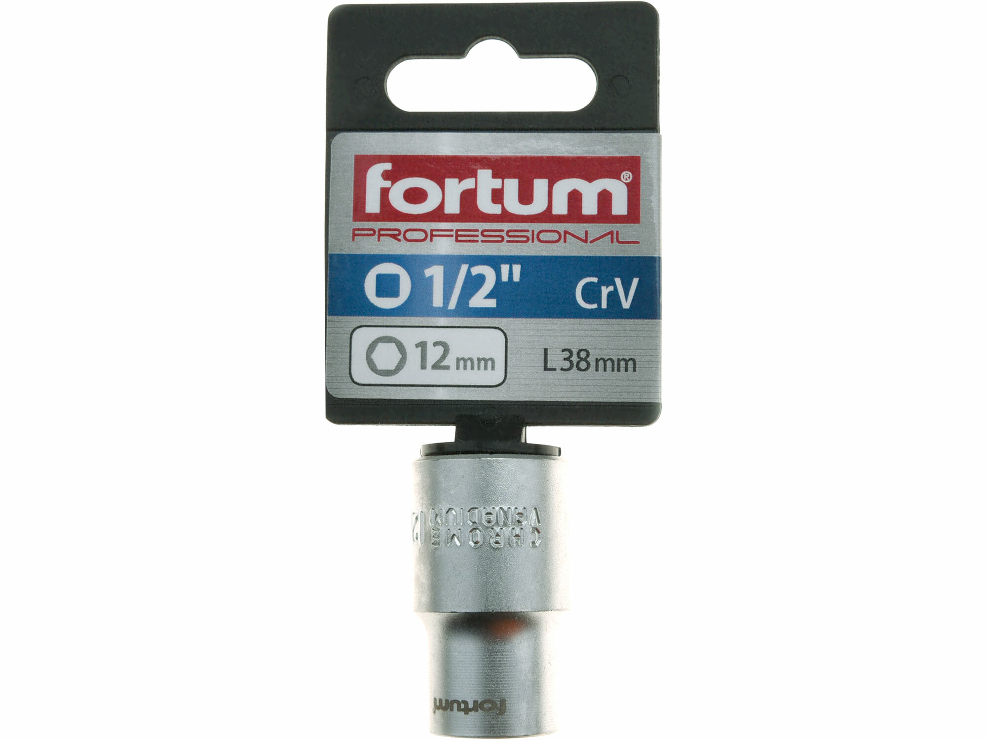 FORTUM 4700412 Kľúč nástrčný, 12mm, 1/2”