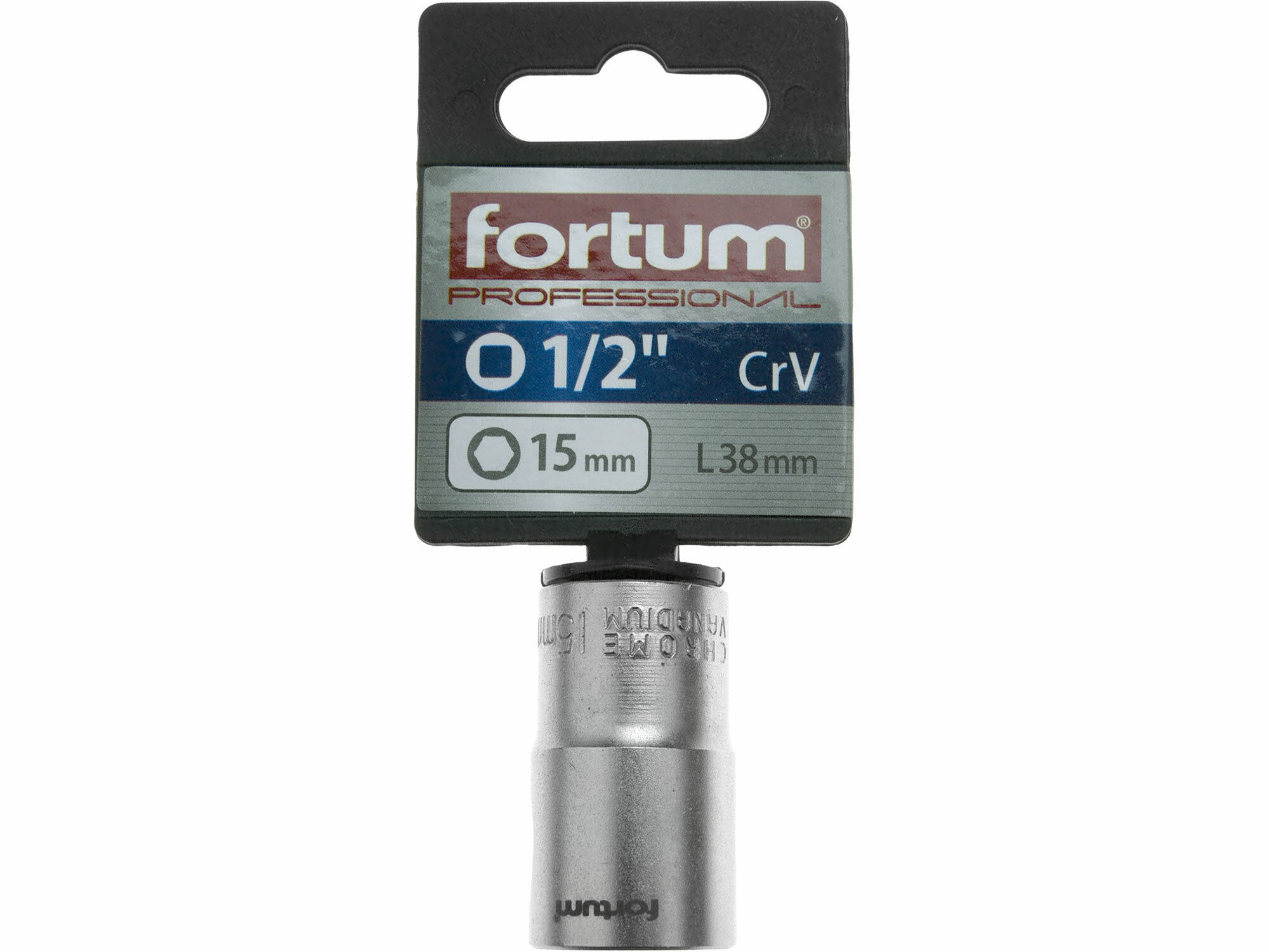FORTUM 4700415 Kľúč nástrčný, 15mm, 1/2”