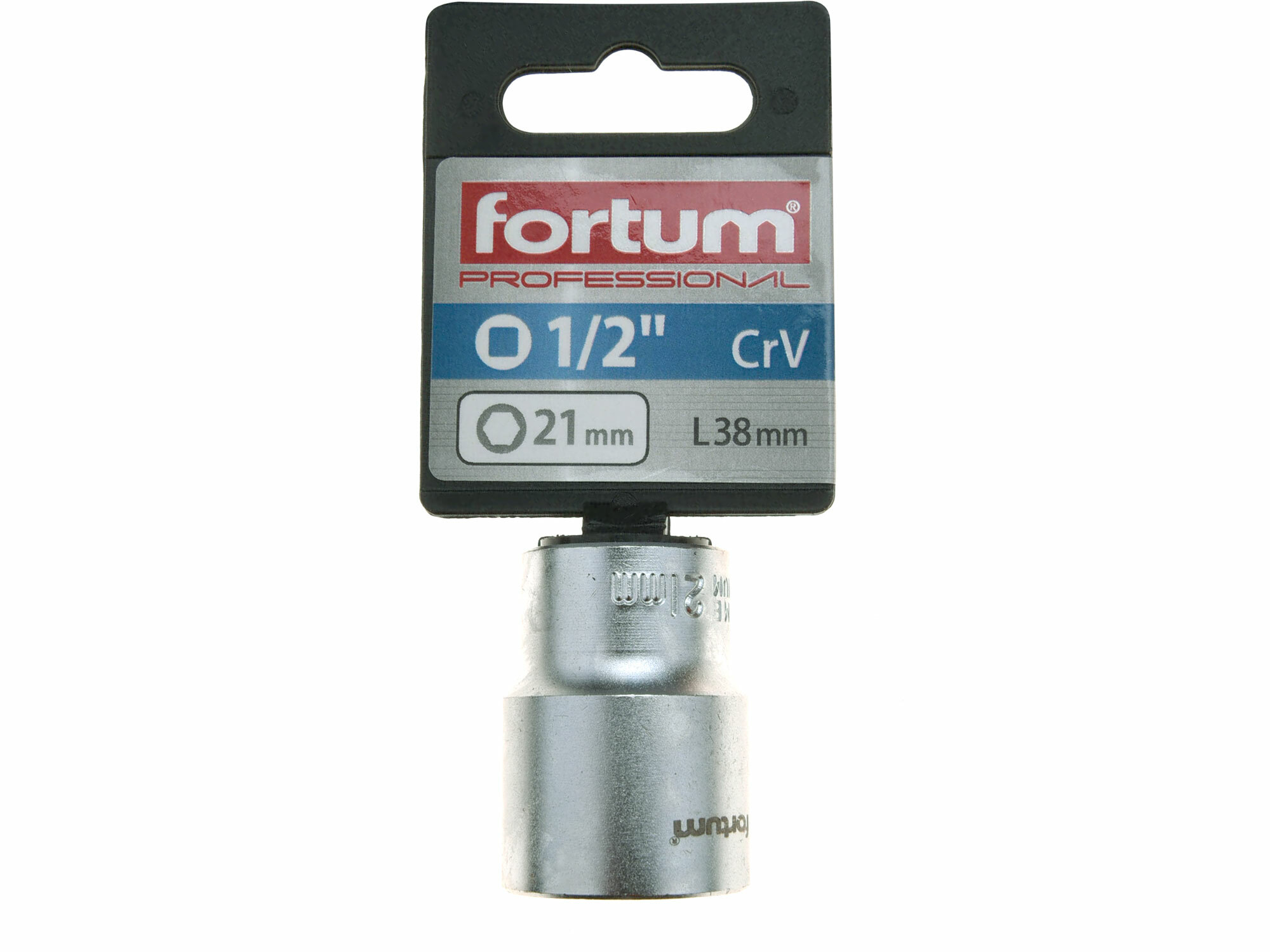 FORTUM 4700421 Kľúč nástrčný, 21mm, 1/2”