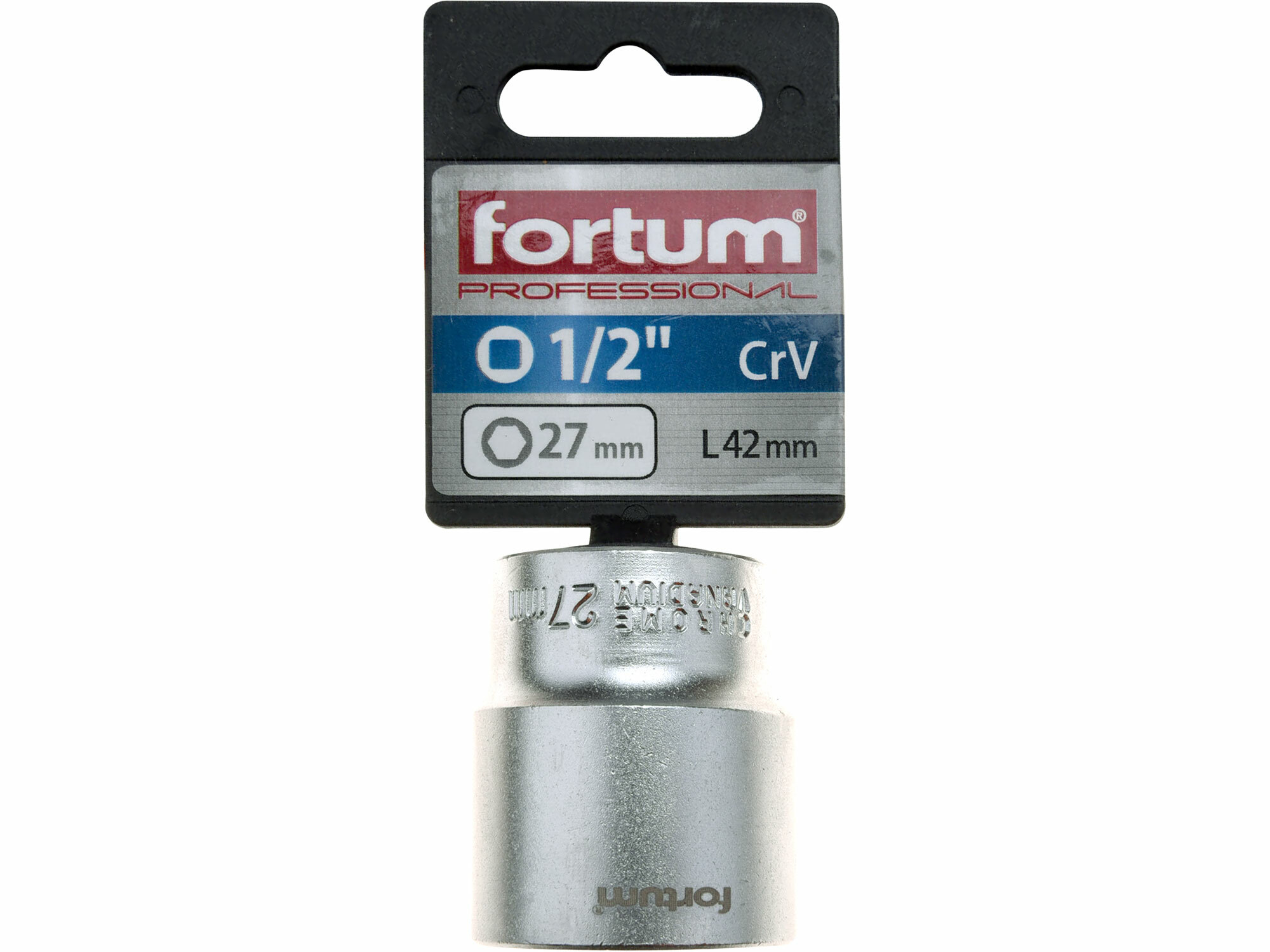 FORTUM 4700427 Kľúč nástrčný, 27mm, 1/2”