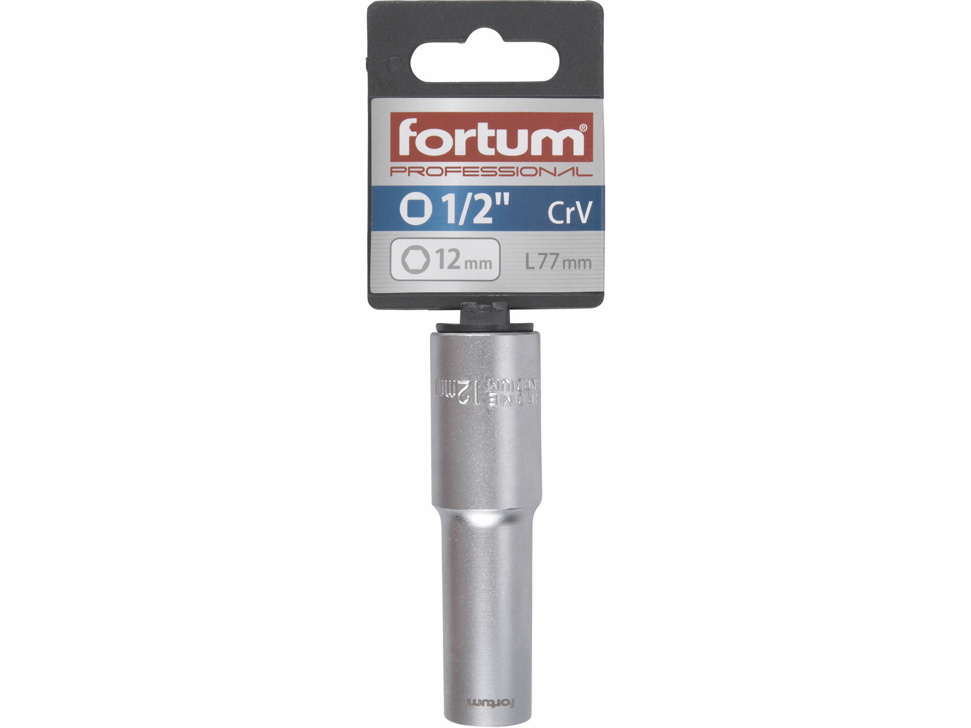 FORTUM 4700512 Kľúč nástrčný predĺžený, 12mm, 1/2”