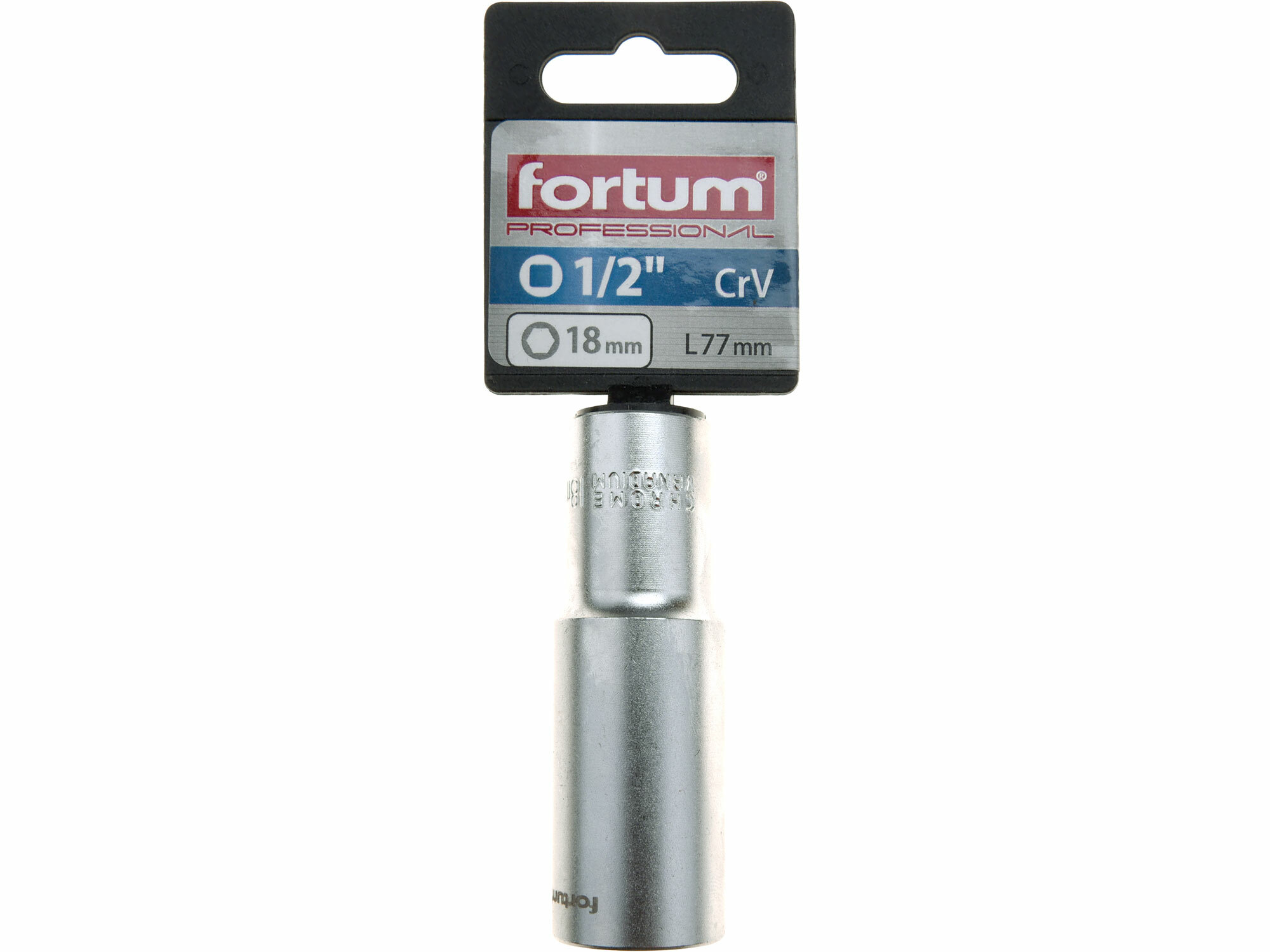 FORTUM 4700518 Kľúč nástrčný predĺžený, 18mm, 1/2”