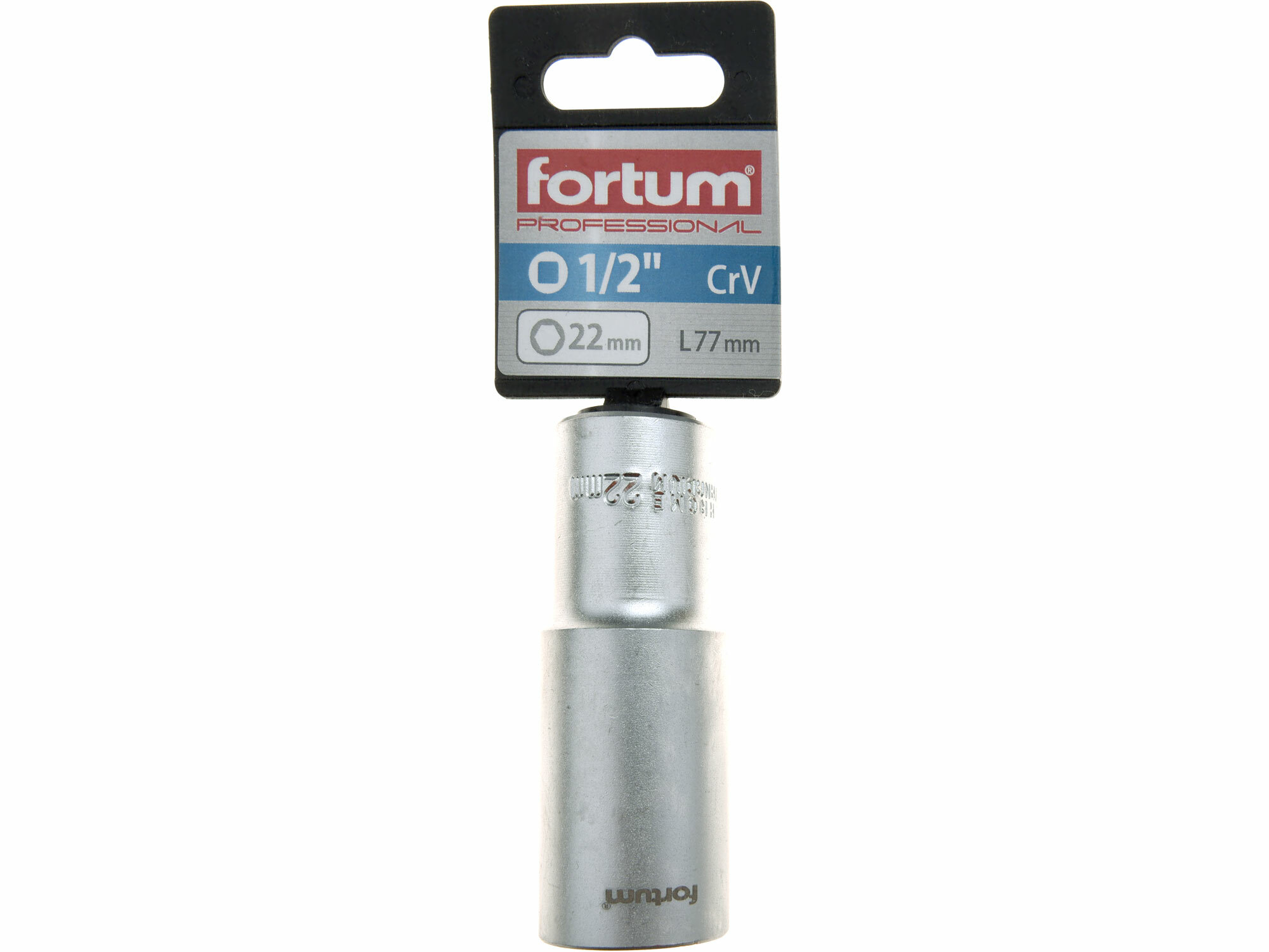 FORTUM 4700522 Kľúč nástrčný predĺžený, 22mm, 1/2”
