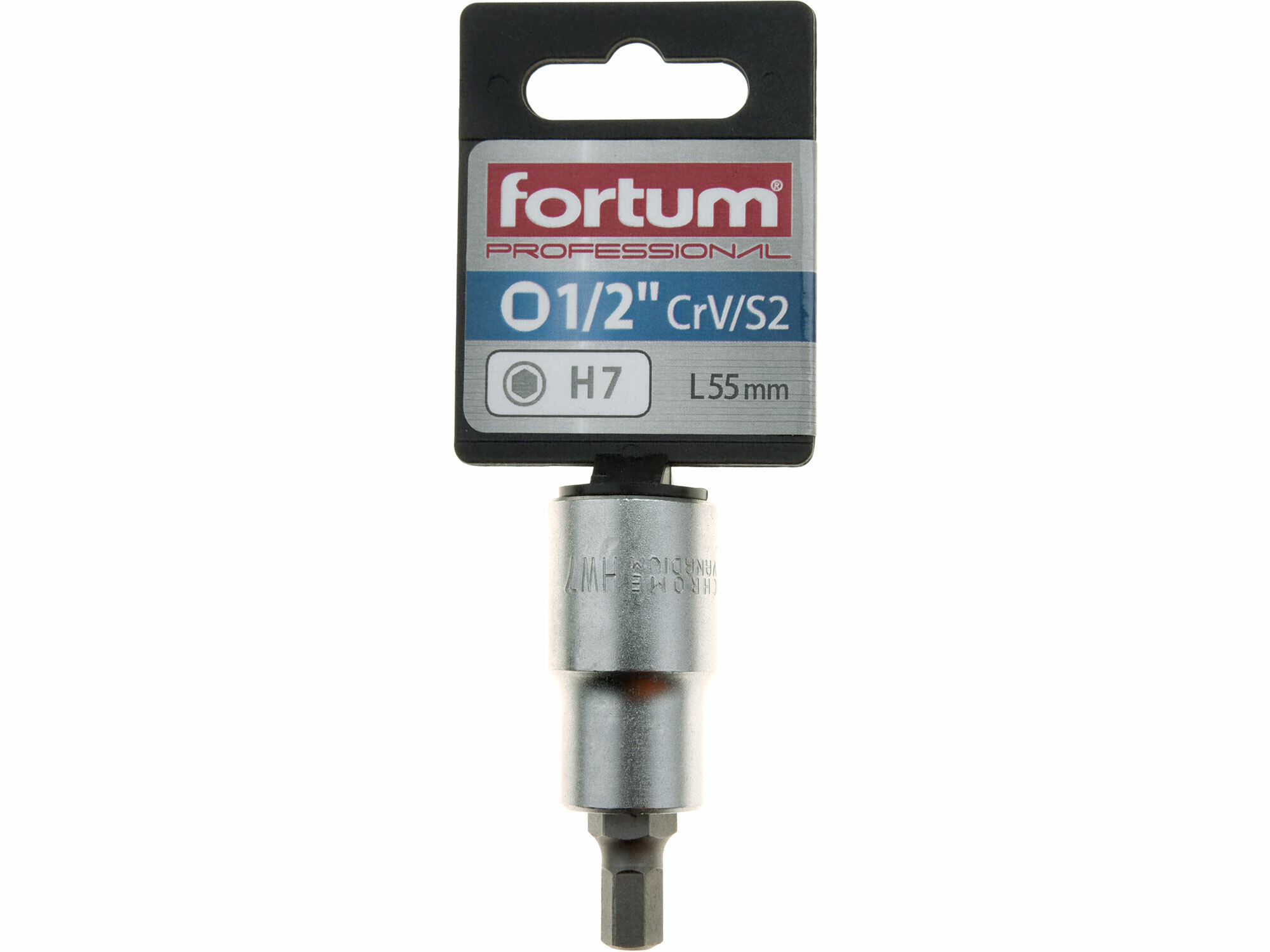 FORTUM 4700607 Hlavica zástrčná imbus, HX 7,  1/2”, L 55mm