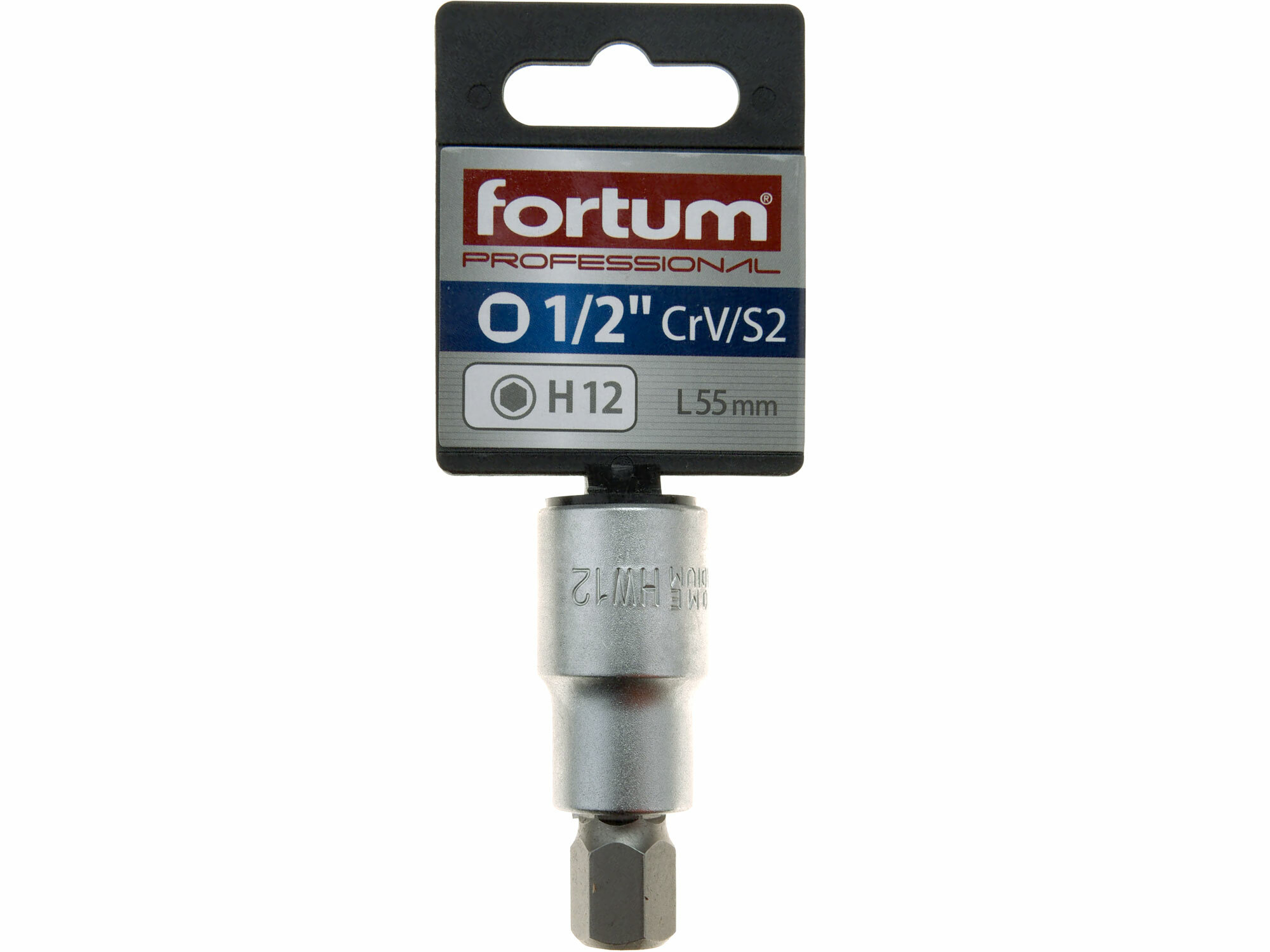 FORTUM 4700612 Hlavica zástrčná imbus, HX 12, 1/2”, L 55mm