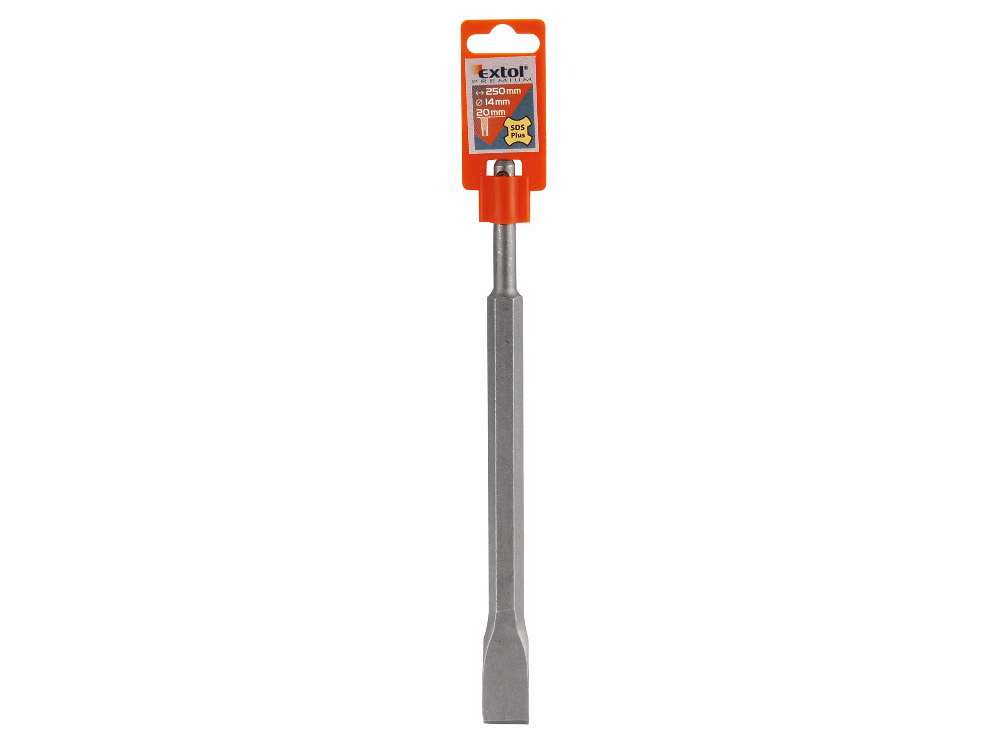 EXTOL PREMIUM 8801500 Sekáč plochý SDS-plus, 250mm, šírka 20mm