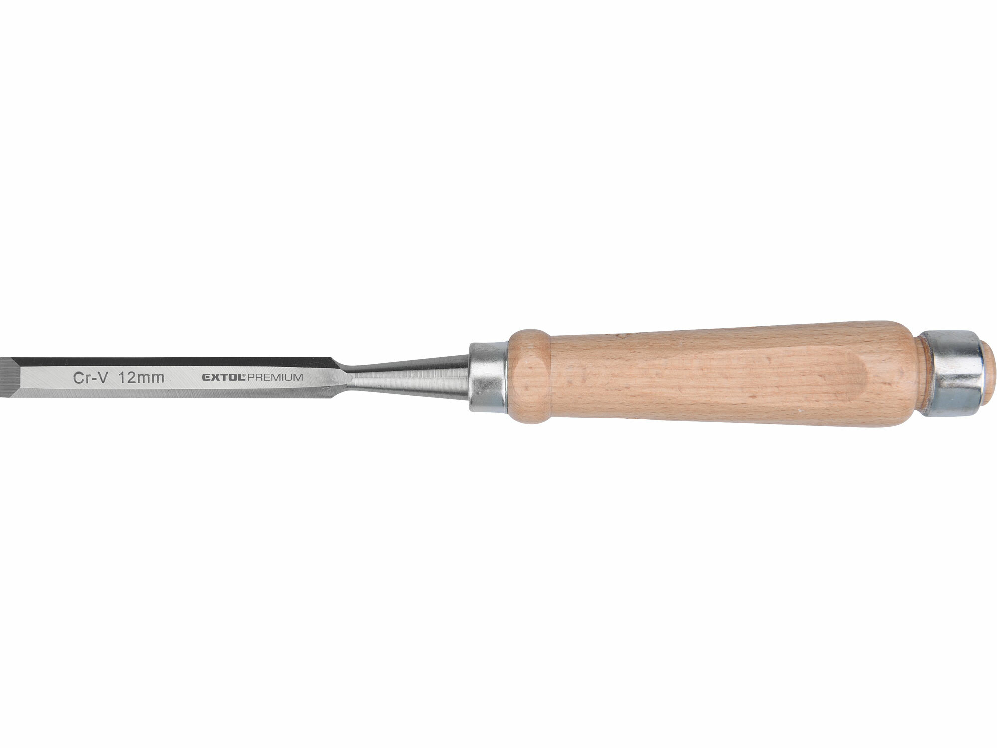 EXTOL PREMIUM 8812312 Dláto, drevená rukoväť, 12mm, dĺžka 275mm