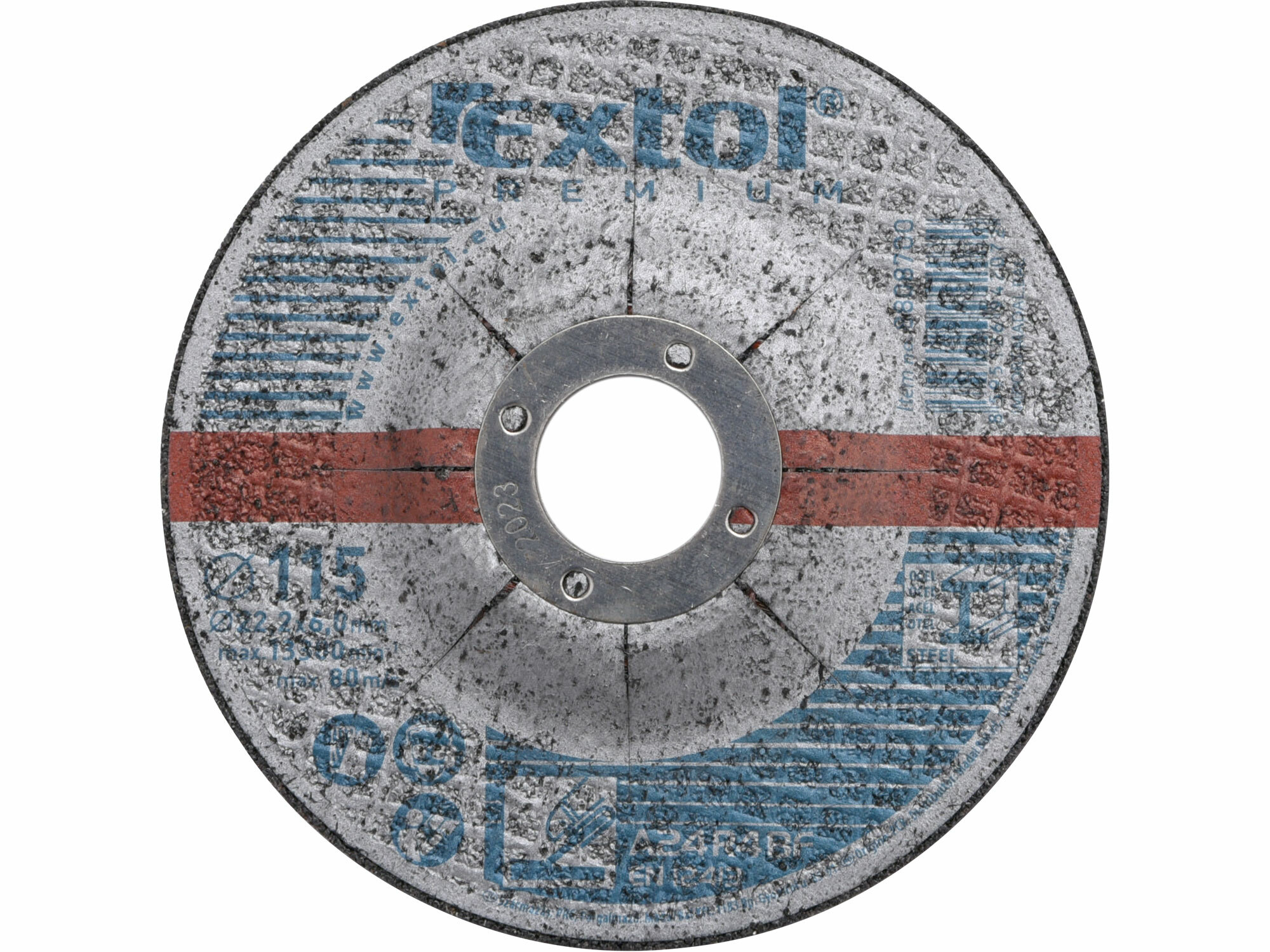 EXTOL PREMIUM 8808700 Kotúč brúsny na kov, 115x6,0mm