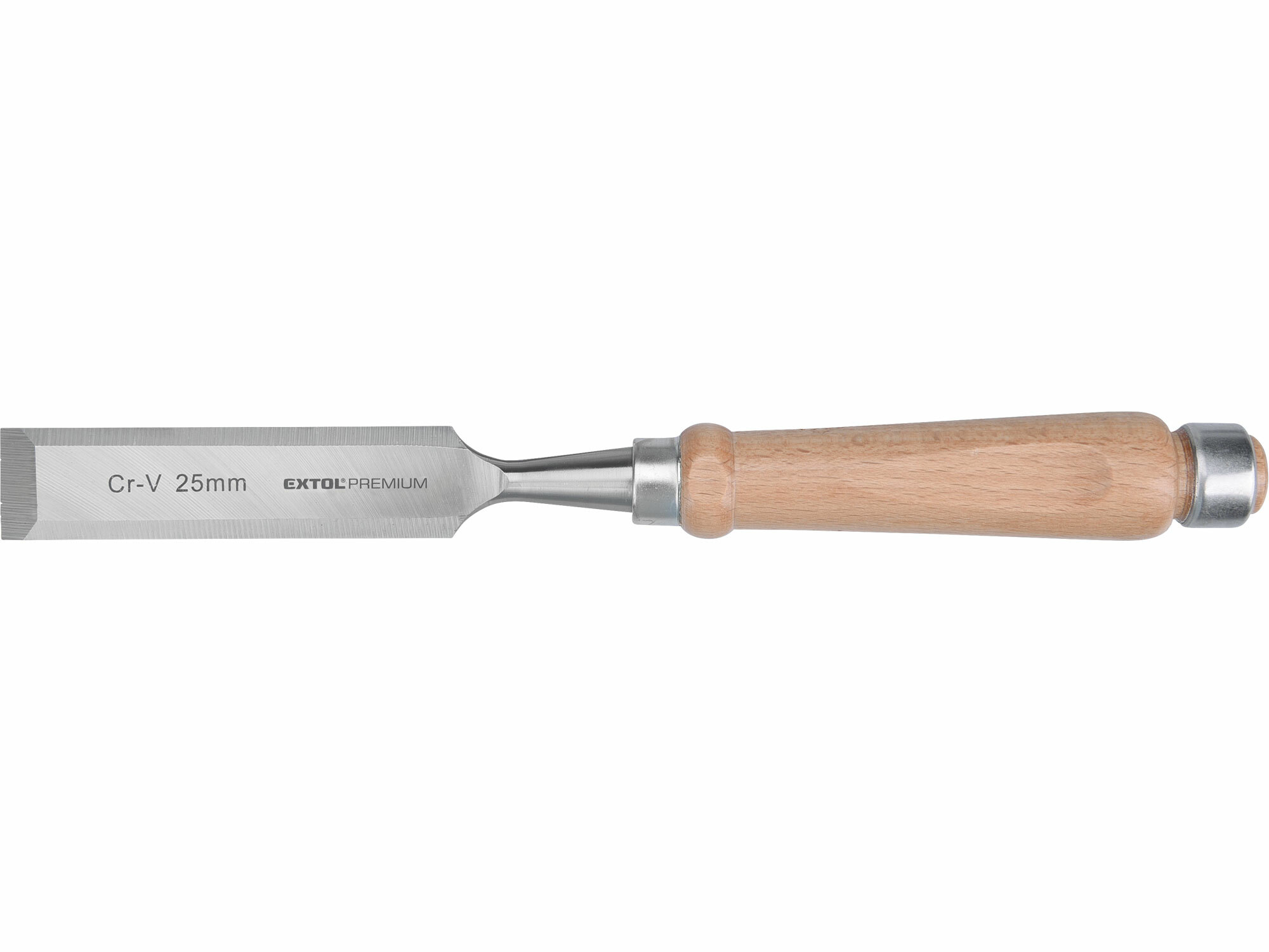 EXTOL PREMIUM 8812325 Dláto, drevená rukoväť, 25mm, dĺžka 280mm