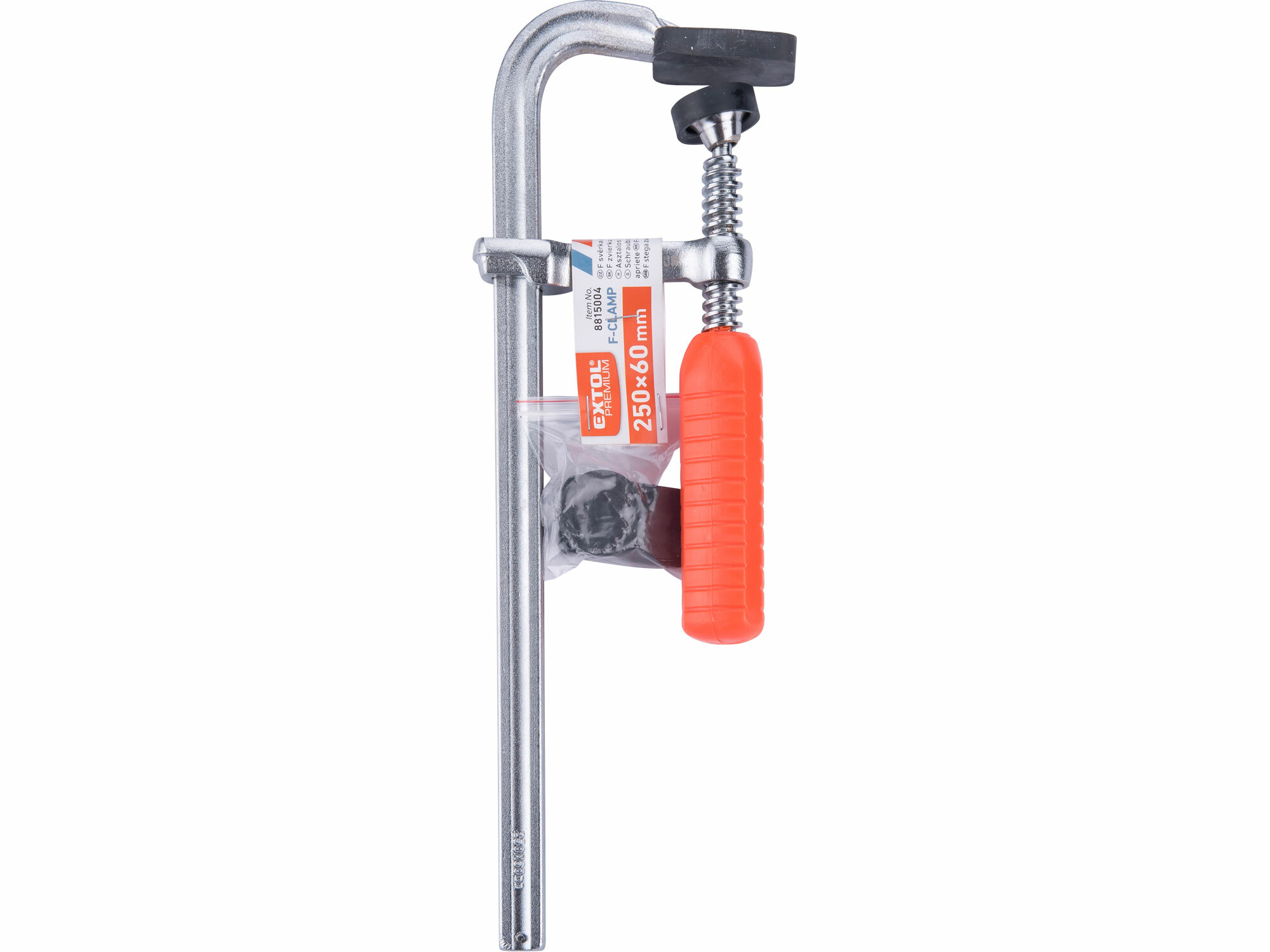 EXTOL PREMIUM 8815004 Svorka stolárska, kovaná plastová rukoväť, 250x60mm