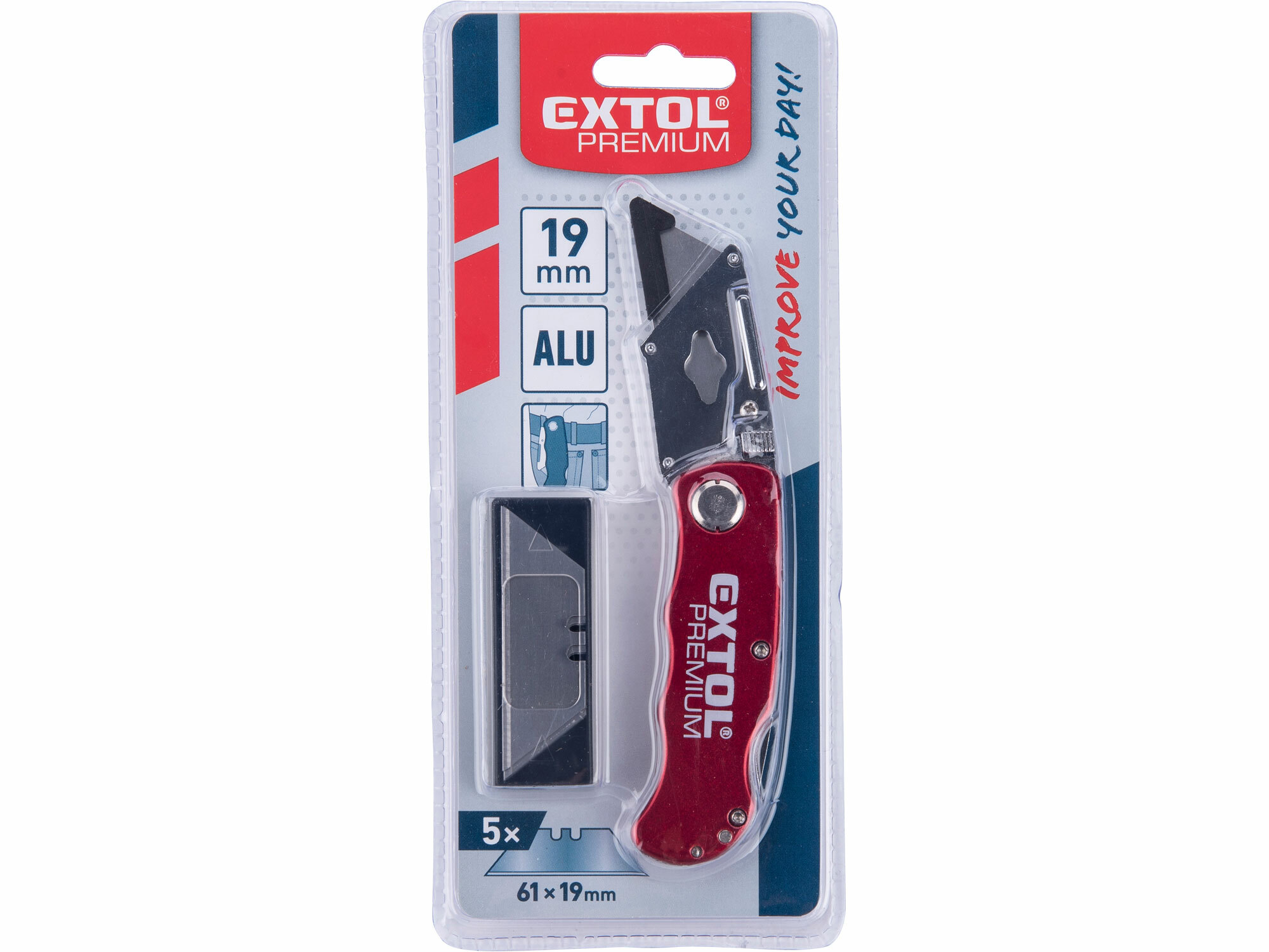 EXTOL PREMIUM 8855000 Nôž univerzálny zatvárací s poistkou, 150mm, celokovový