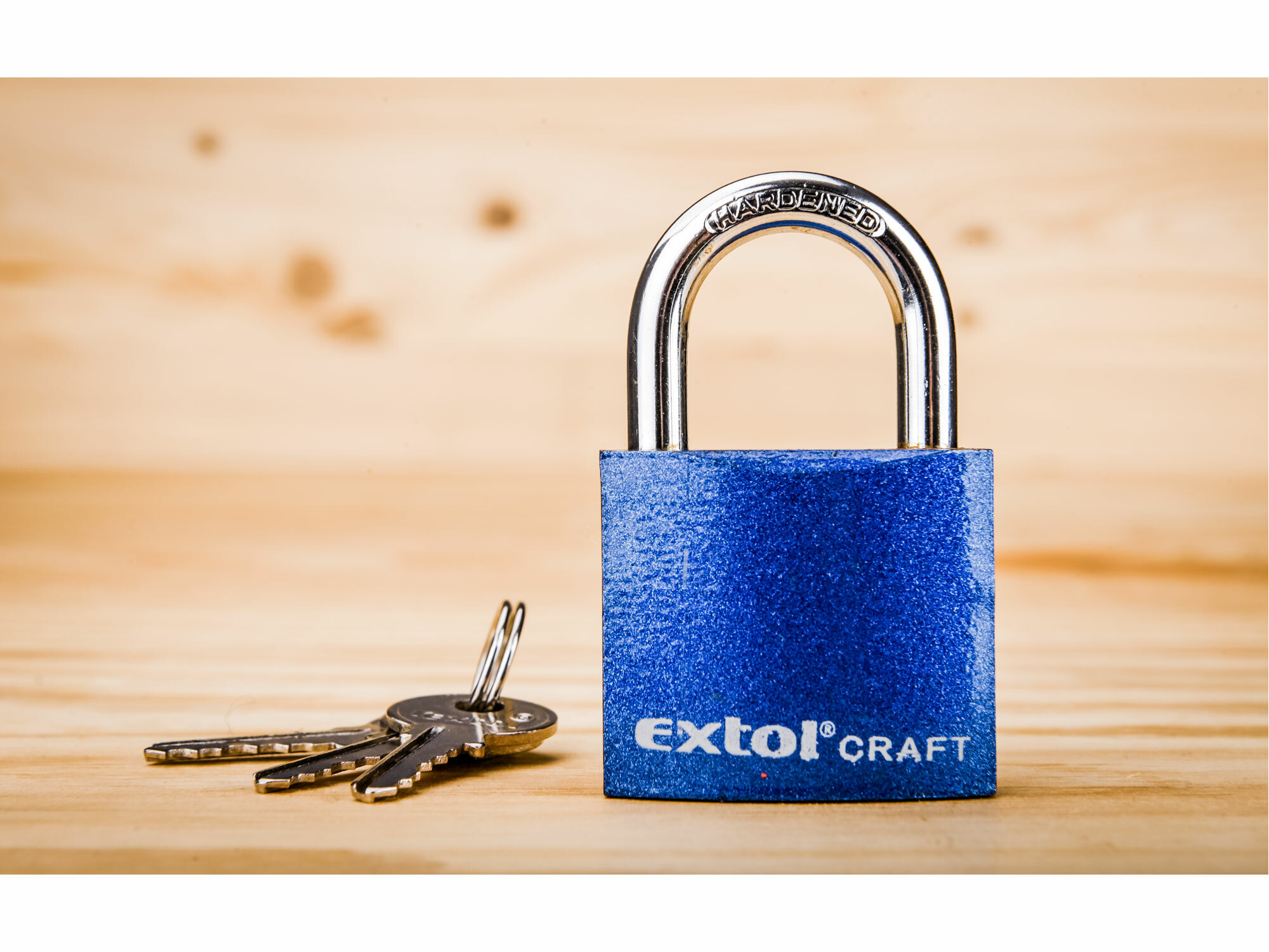 EXTOL CRAFT 77010 Zámok visací liatinový, 3 kľúče, 32mm