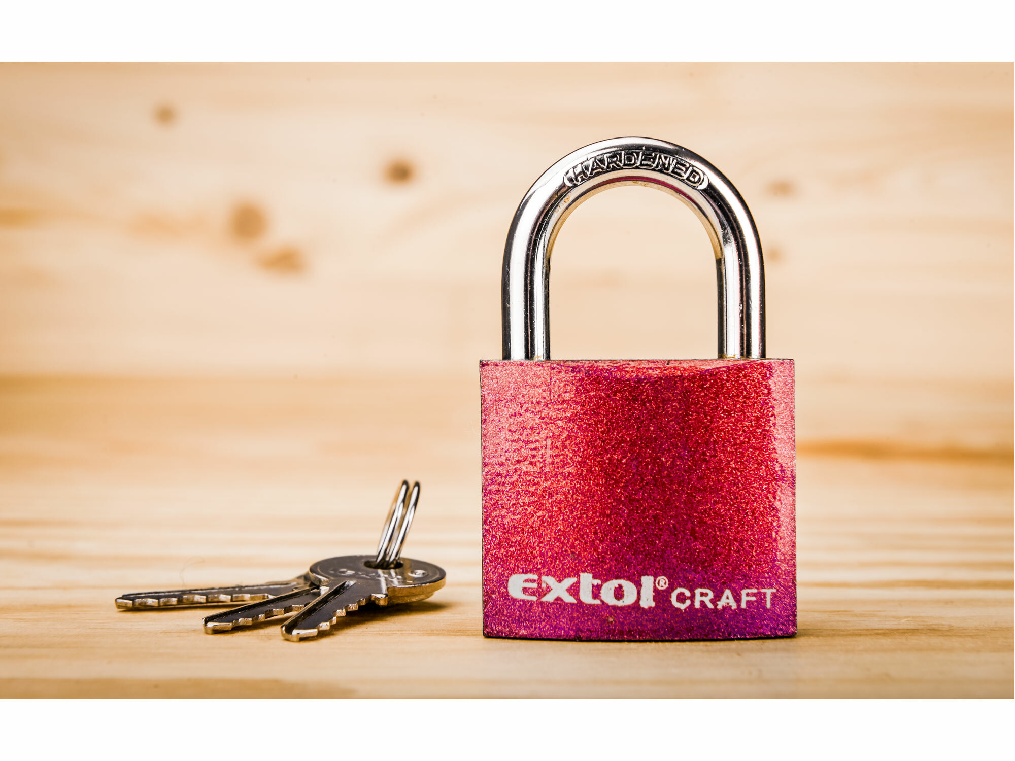 EXTOL CRAFT 77010 Zámok visací liatinový, 3 kľúče, 32mm