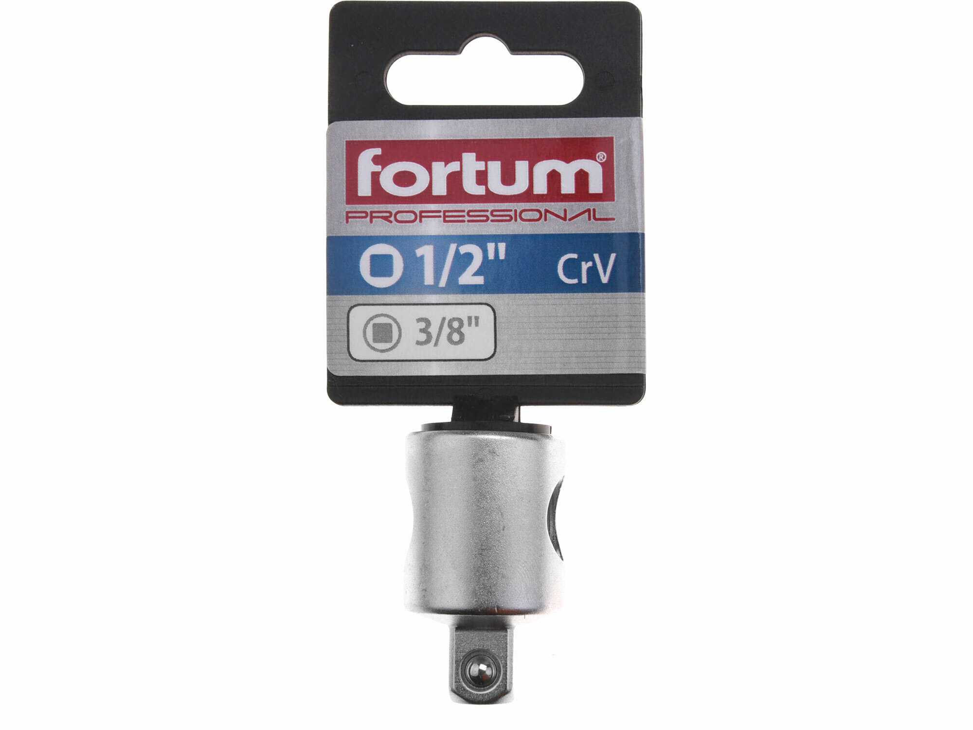 FORTUM 4700908 Adaptér s otvorom pre trhák, vnútorný 1/2” na vonkajší 3/8”, dĺžka 40mm