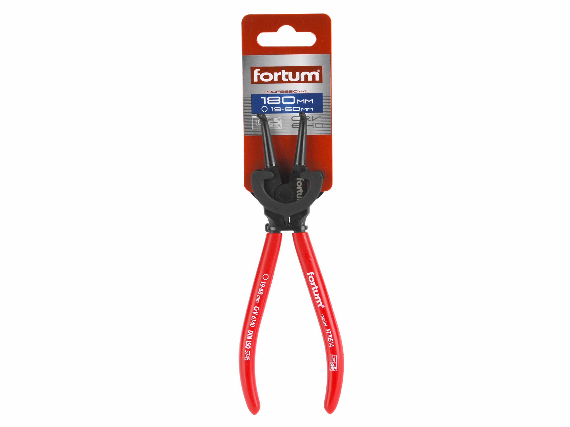 FORTUM 4770514 Kliešte segerové zahnuté vonkajšie, 180mm