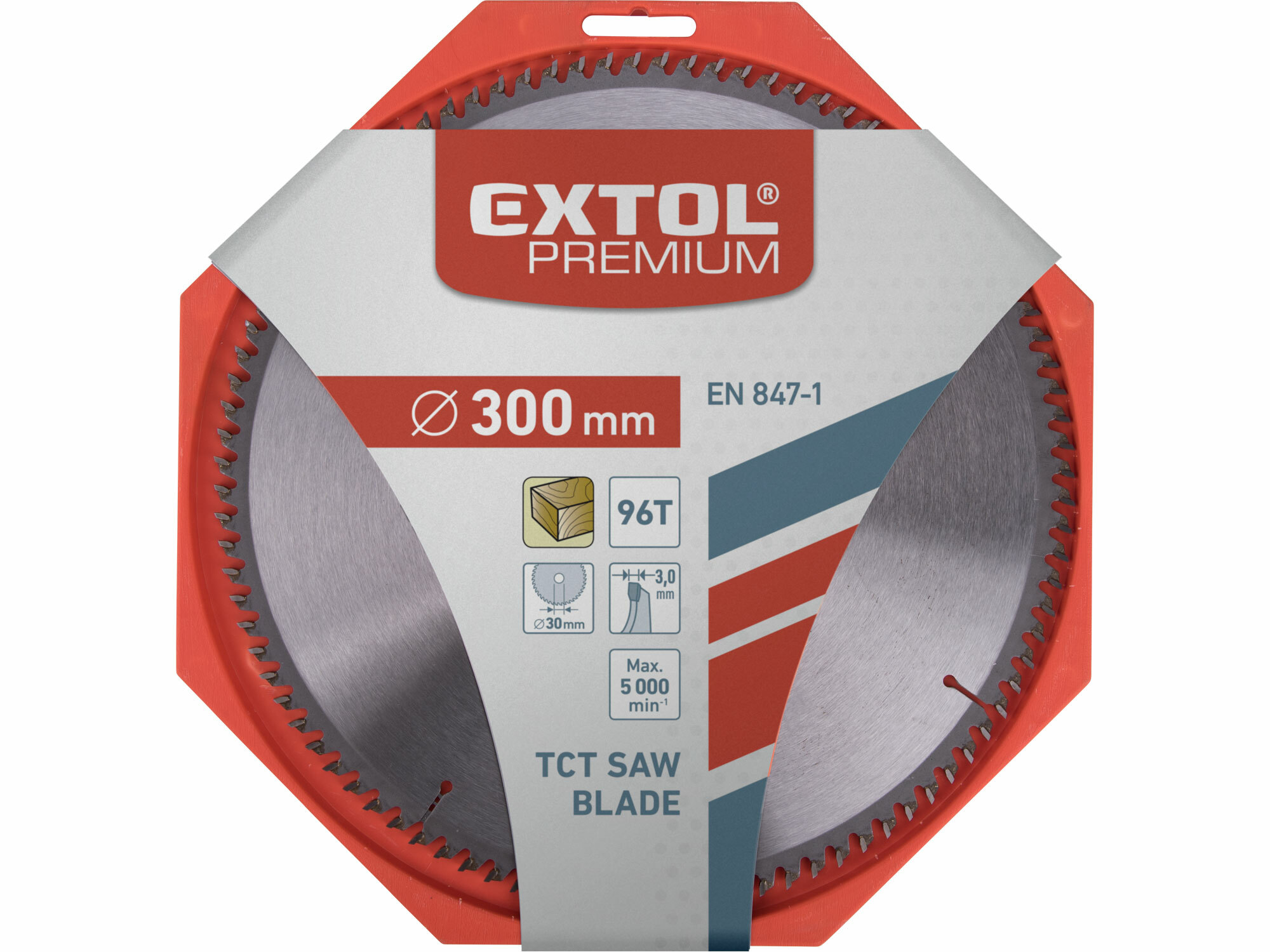 EXTOL PREMIUM 8803248 Kotúč pílový s SK plátkami, Ø300x3,2x30mm, 96z