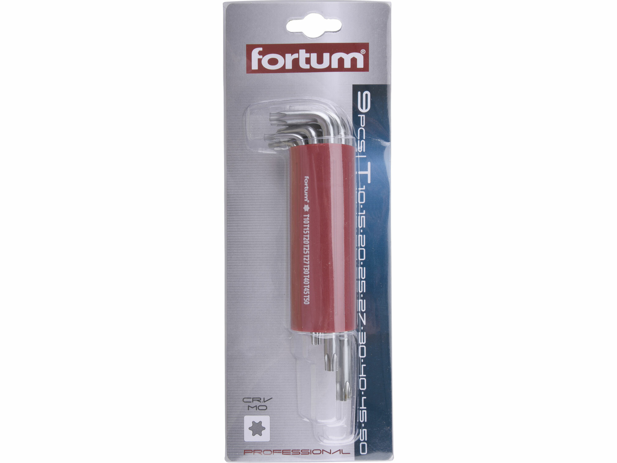 FORTUM 4710300 Kľúče TORX, 9-dielna sada