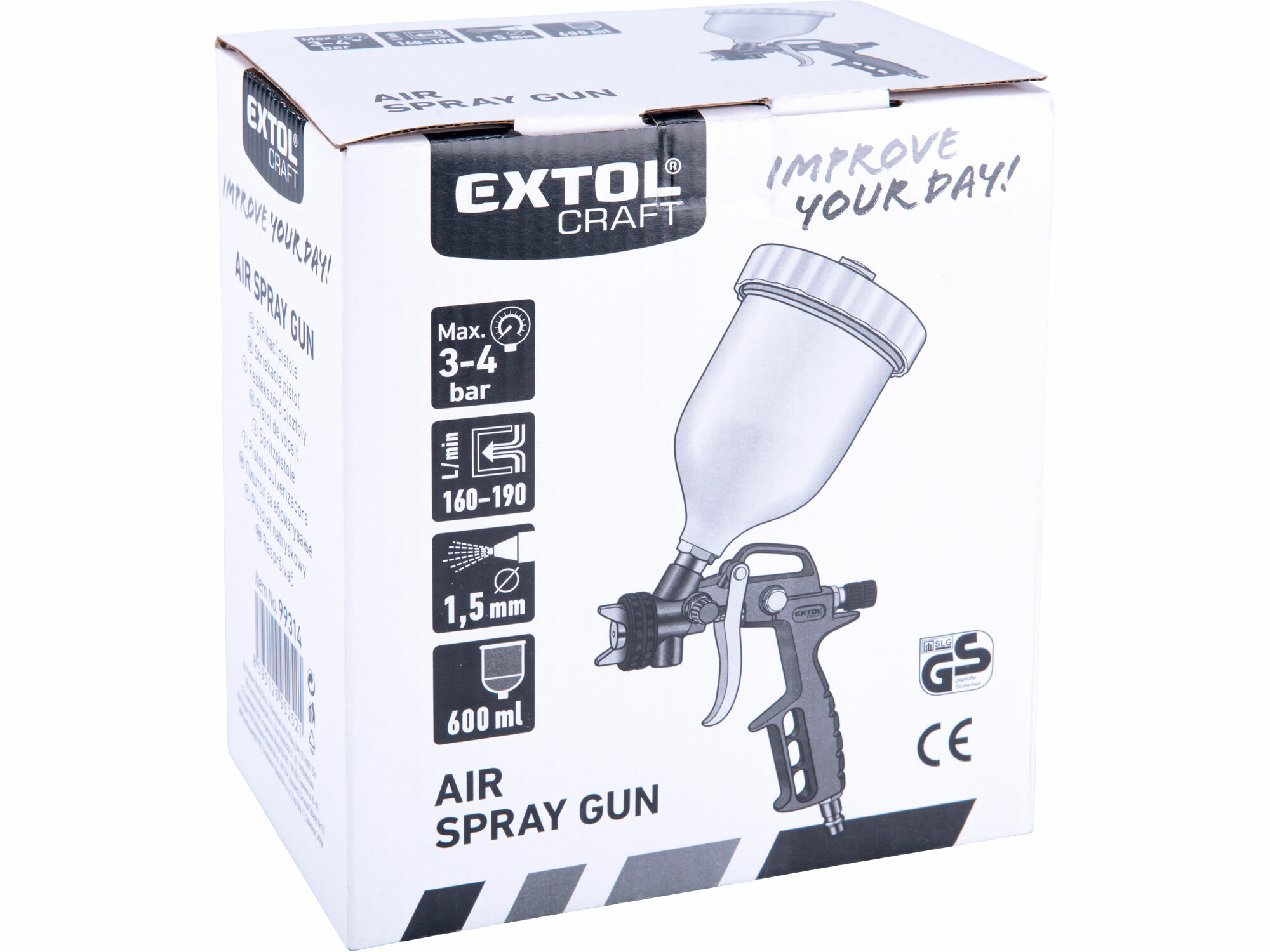 EXTOL CRAFT 99314 Pištoľ striekacia s hornou nádržou