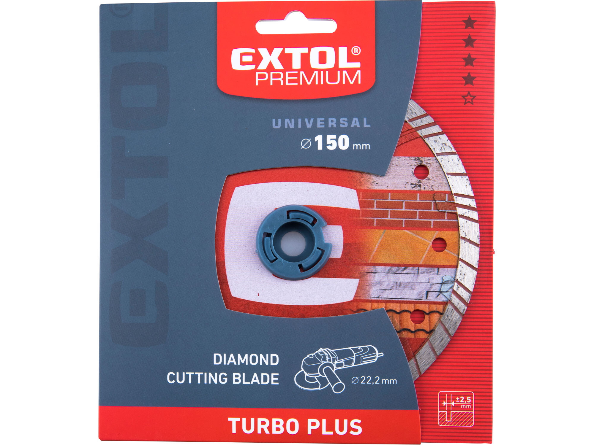EXTOL PREMIUM 8803033 Kotúč rezný diamantový Turbo plus, ø150mm