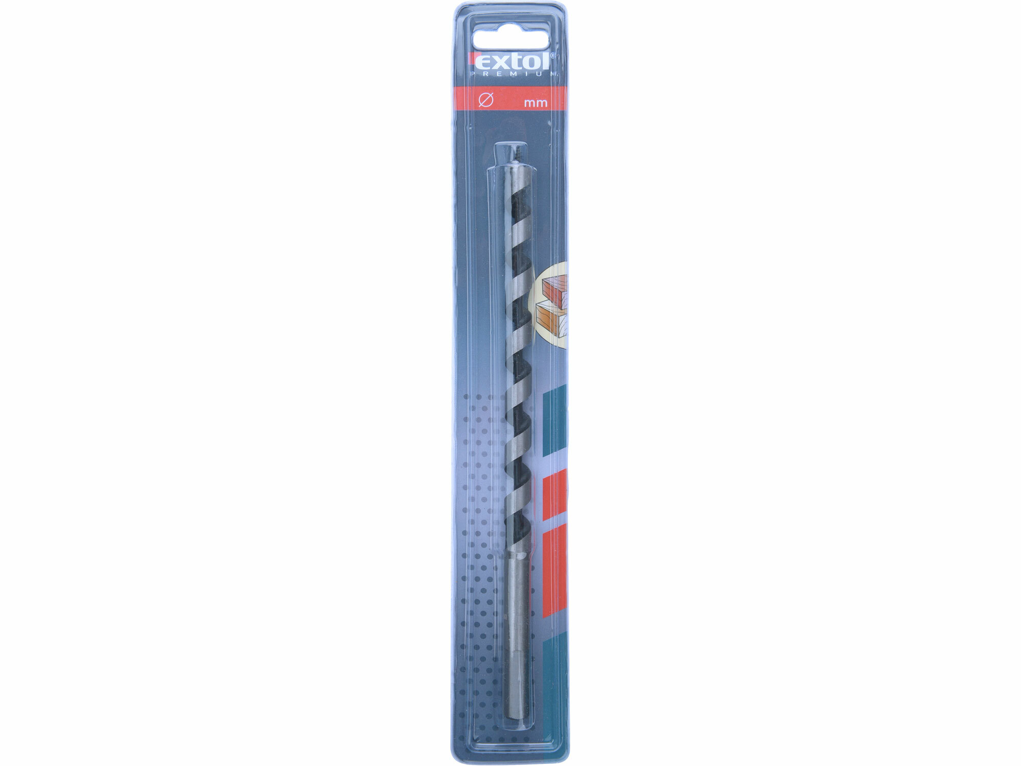 EXTOL PREMIUM 8801233 Vrták do dreva špirálový so 6-hrannou stopkou, Ø12x260mm