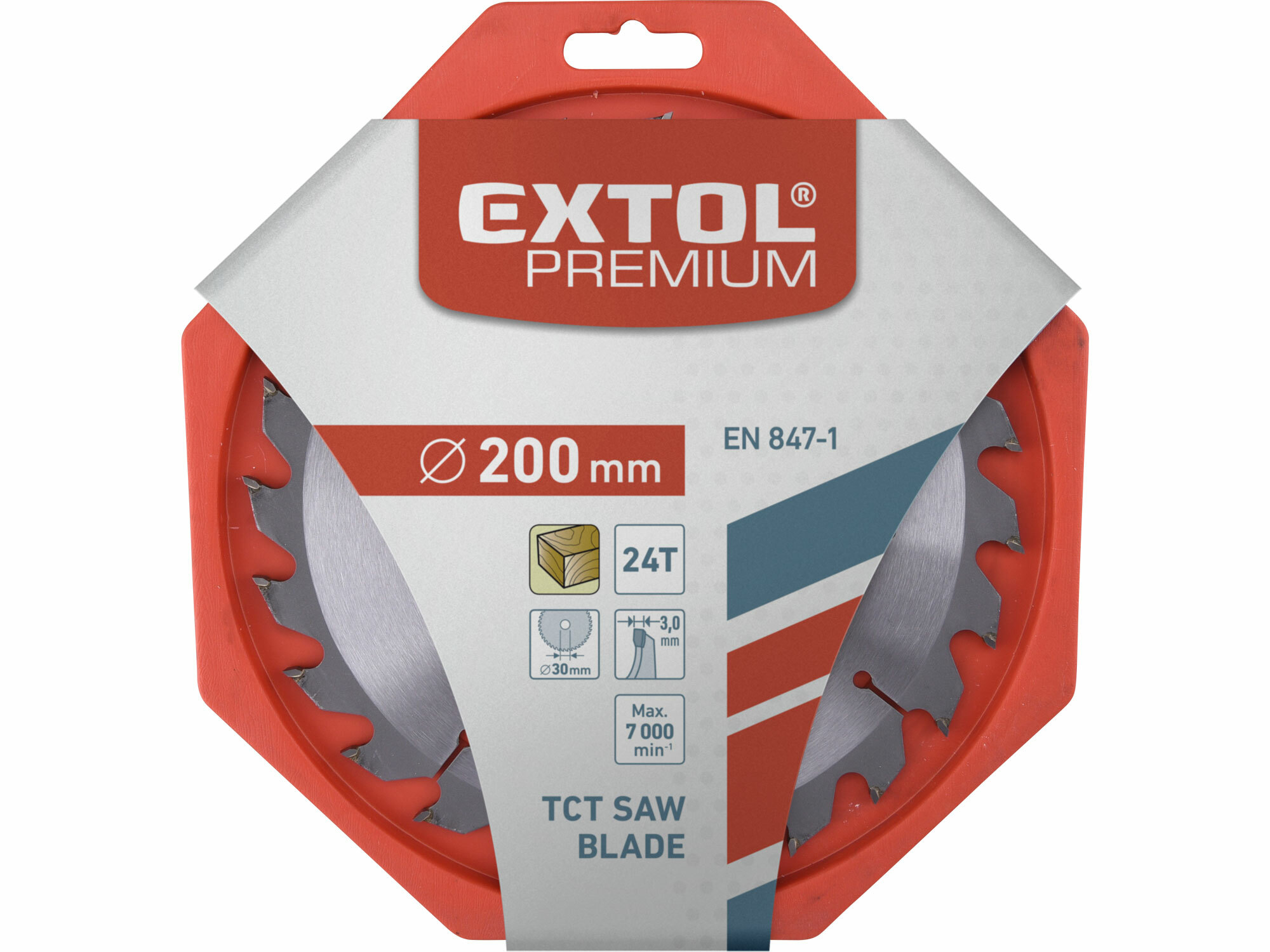 EXTOL PREMIUM 8803230 Kotúč pílový s SK plátkami, ø200x3,2x30mm, 24z