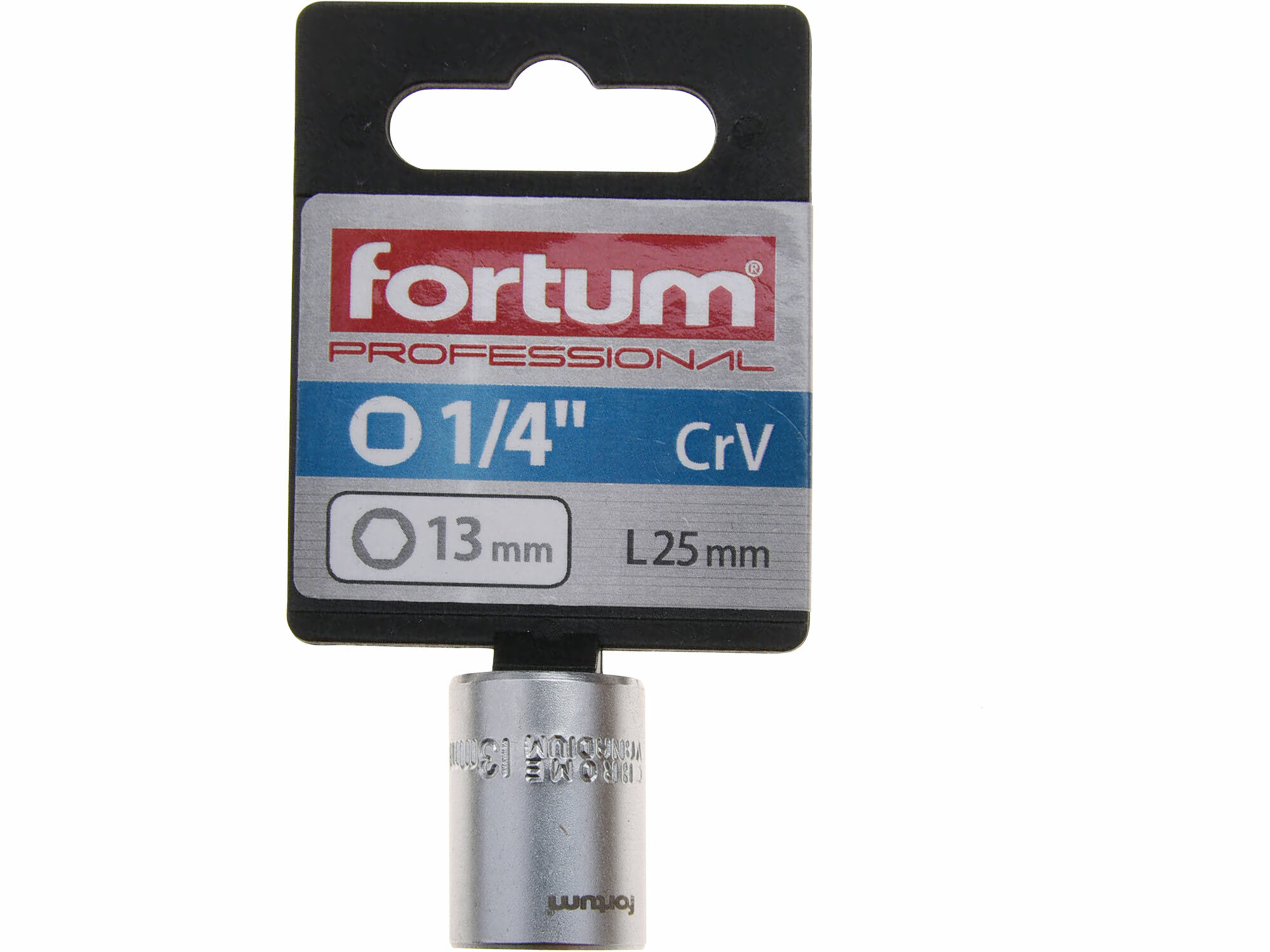FORTUM 4701413 Kľúč nástrčný, 13mm, 1/4”