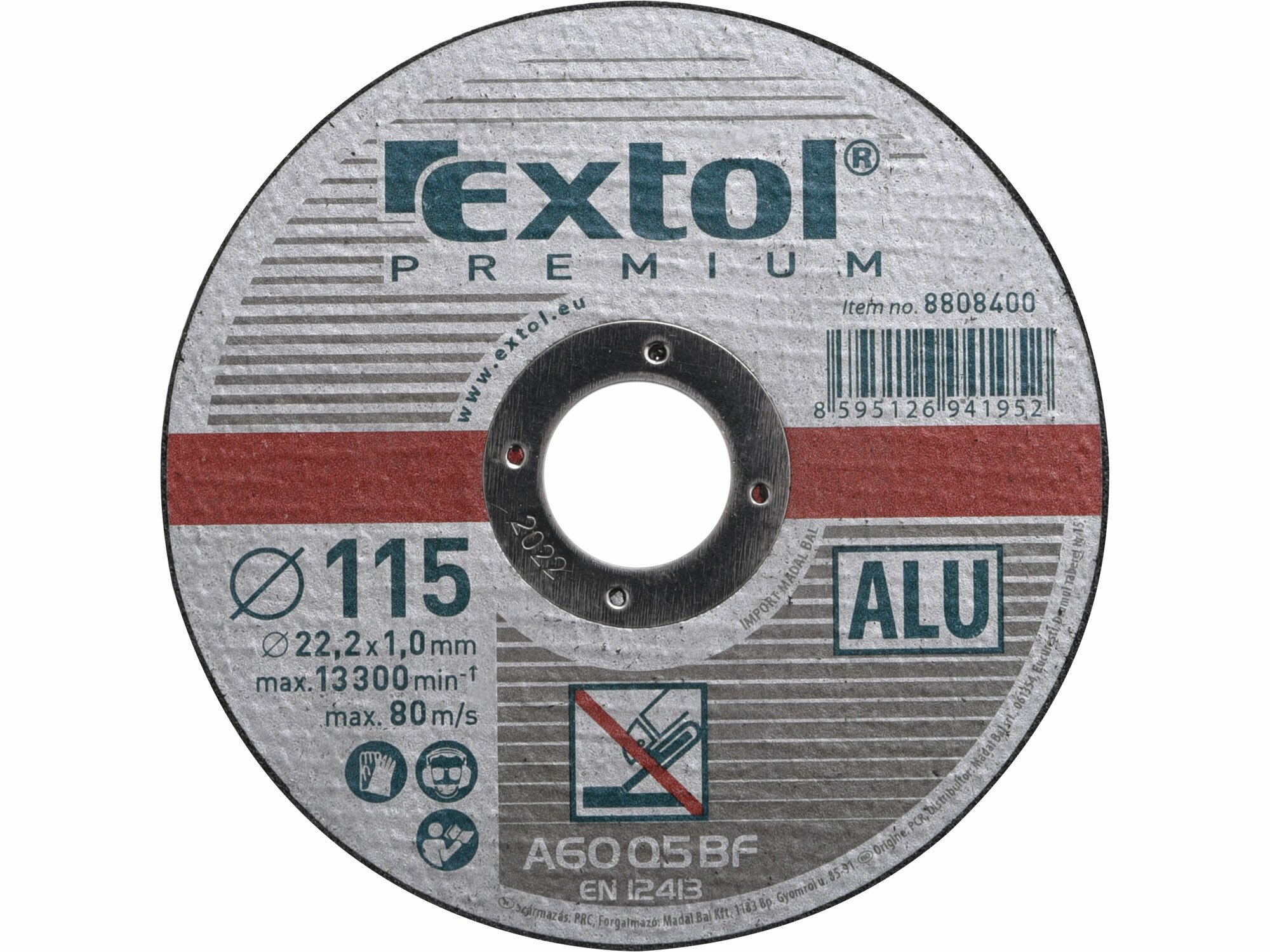 EXTOL PREMIUM 8808400 Kotúč rezný na hliník, 115x1,0mm