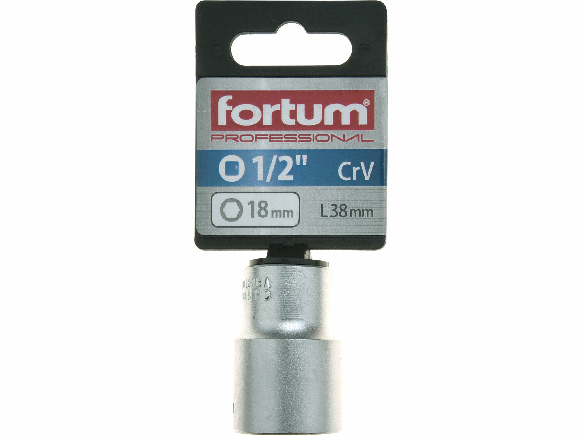 FORTUM 4700418 Kľúč nástrčný, 18mm, 1/2”
