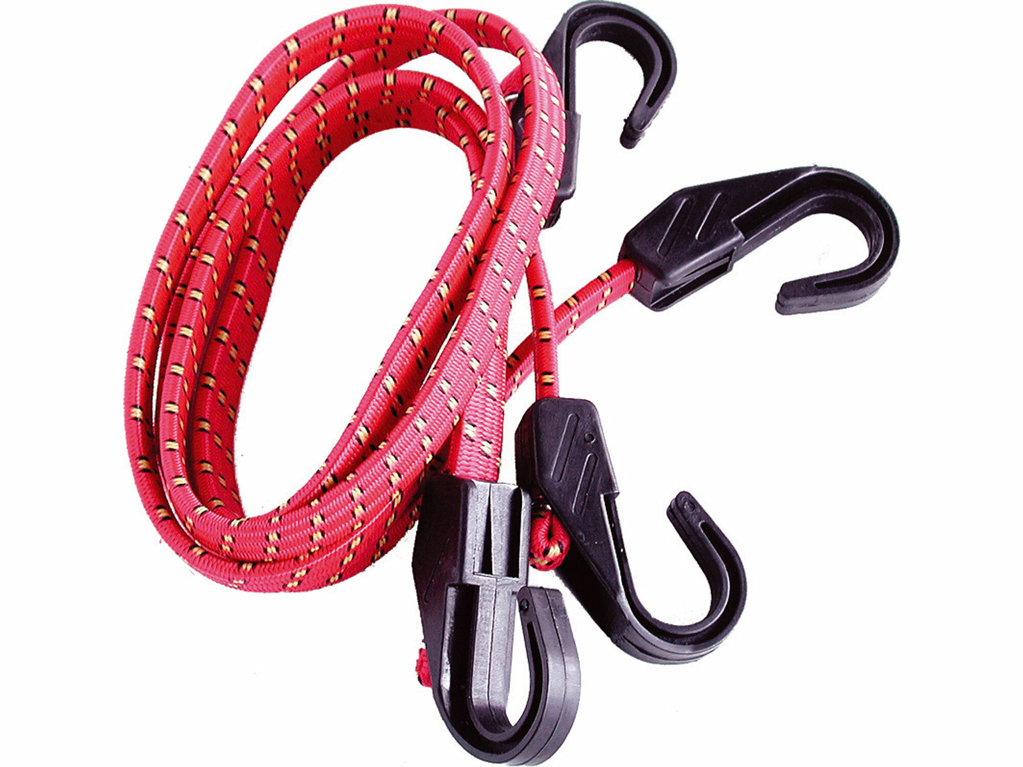 EXTOL CRAFT 82370 Popruh elastický plochý, 100cm x 14mm, 2ks, plastové háky