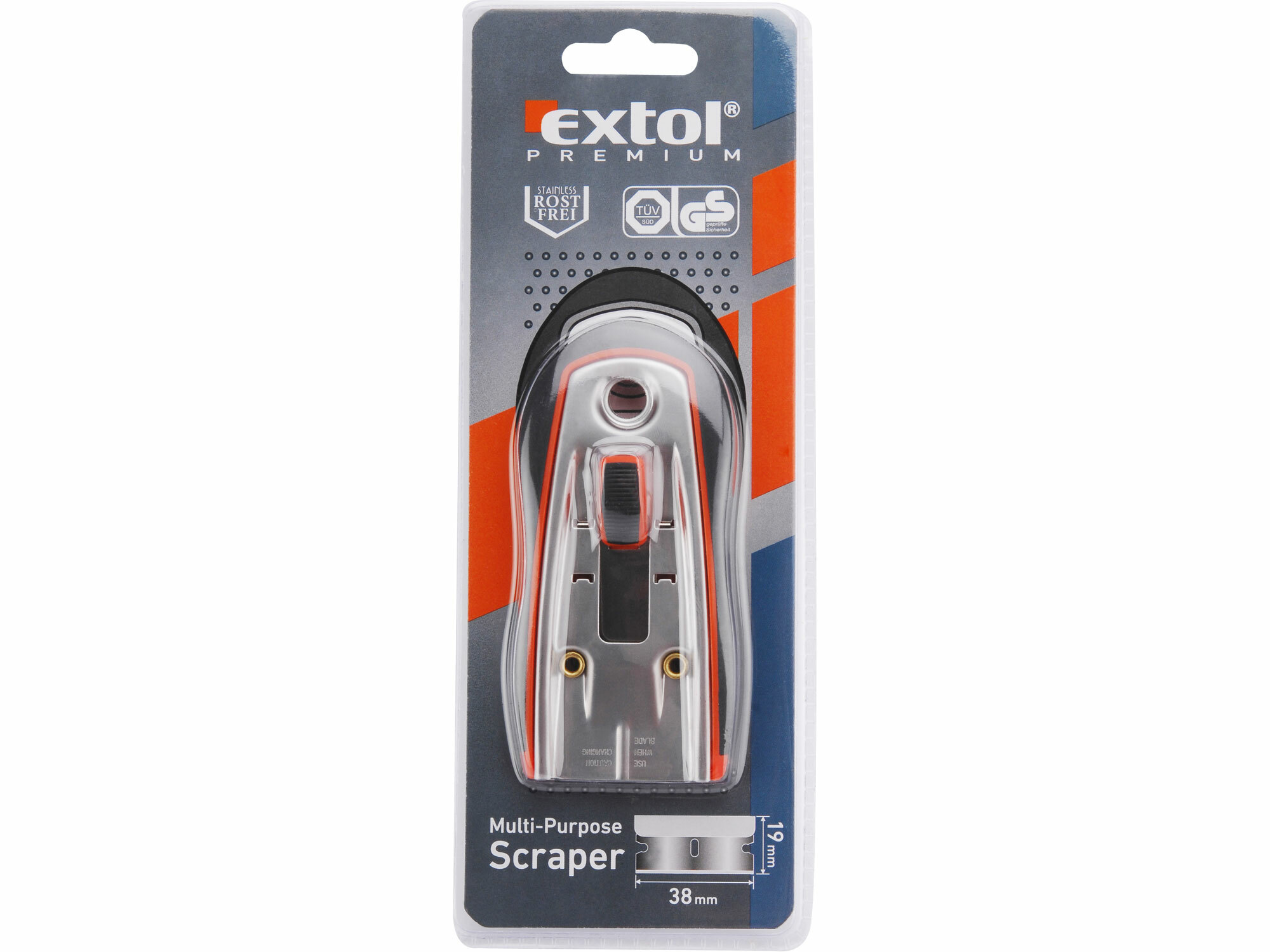 EXTOL PREMIUM 8855062 Škrabka univerzálna antikorová, vymeniteľný brit