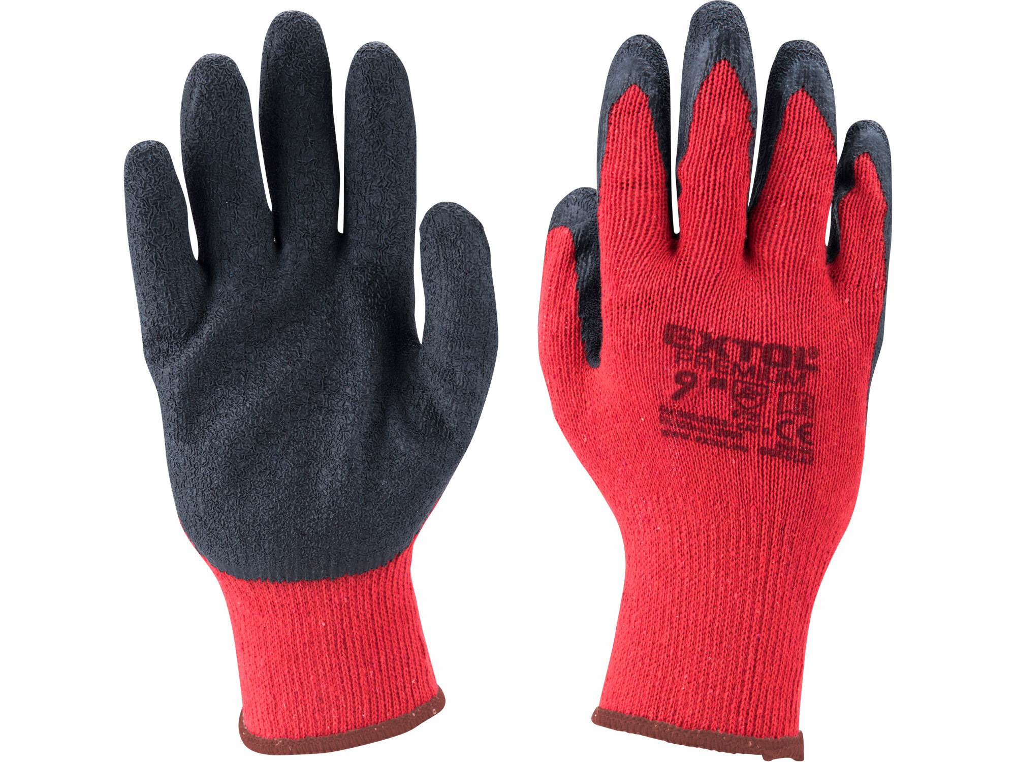 EXTOL PREMIUM 8856641 Rukavice bavlnené polomáčané v latexe, 9"
