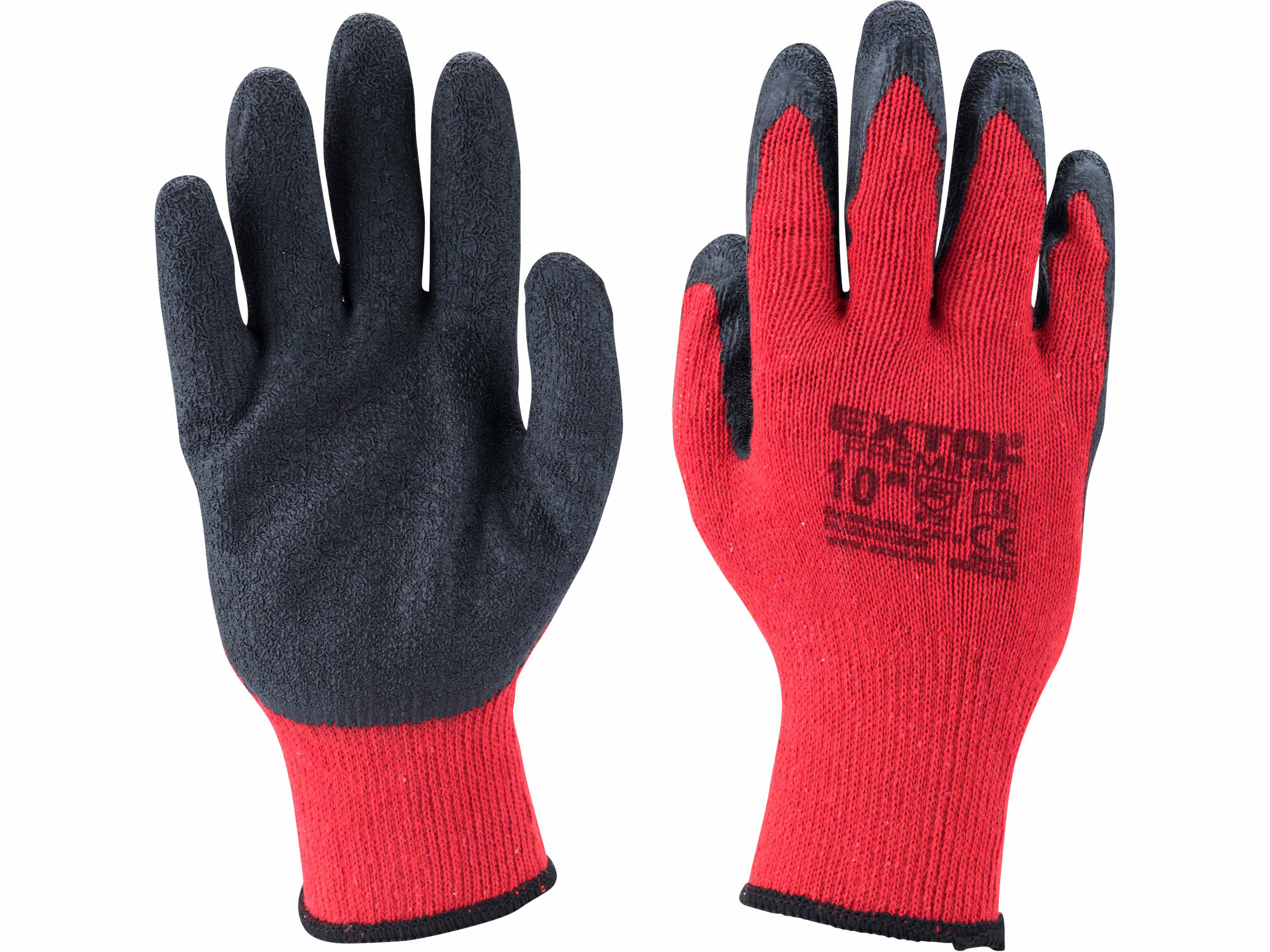 EXTOL PREMIUM 8856642 Rukavice bavlnené polomáčané v latexe, 10"