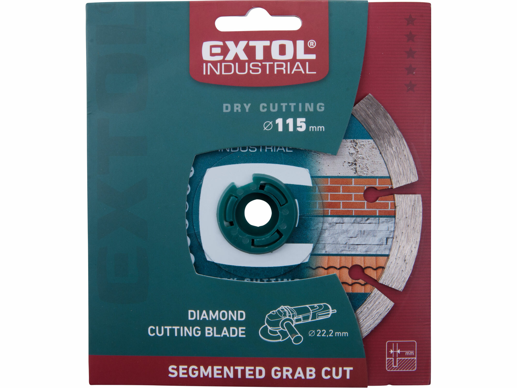EXTOL INDUSTRIAL 8703031 Kotúč rezný diamantový Grab Cut, 115mm