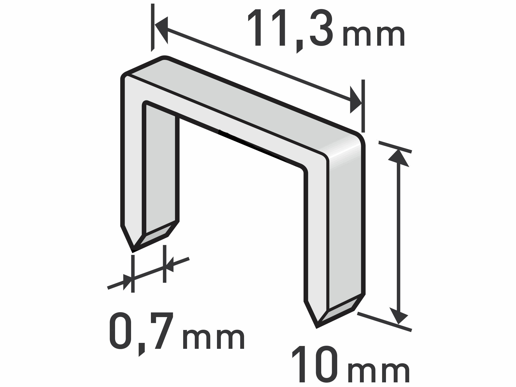 EXTOL PREMIUM 8852503 Spony 10mm, 11,3x0,7mm, balenie 1000ks