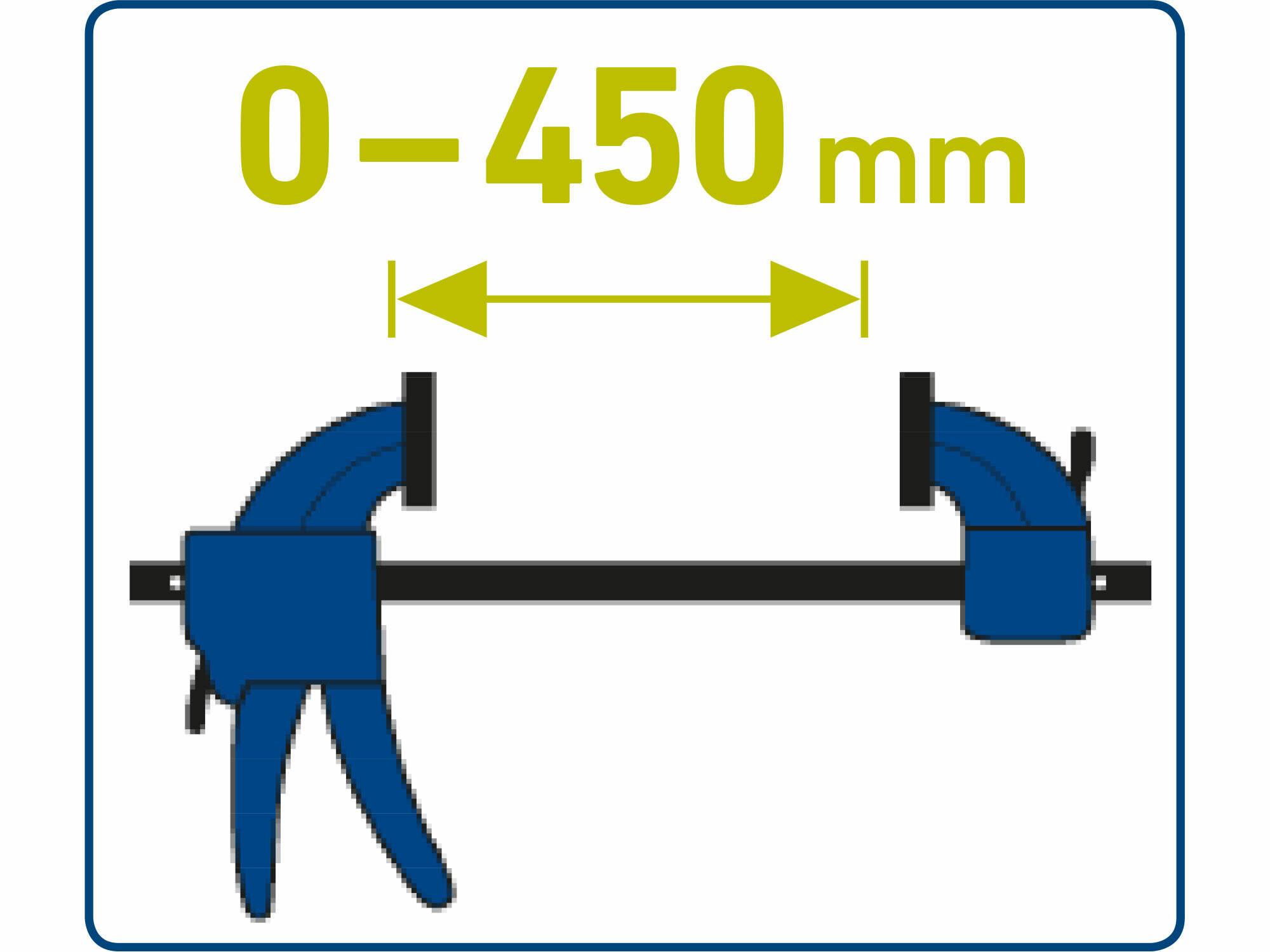 EXTOL CRAFT 715524 Svorka a rozpera rýchloupínacia, 450mm, max. upínacia sila 65kg