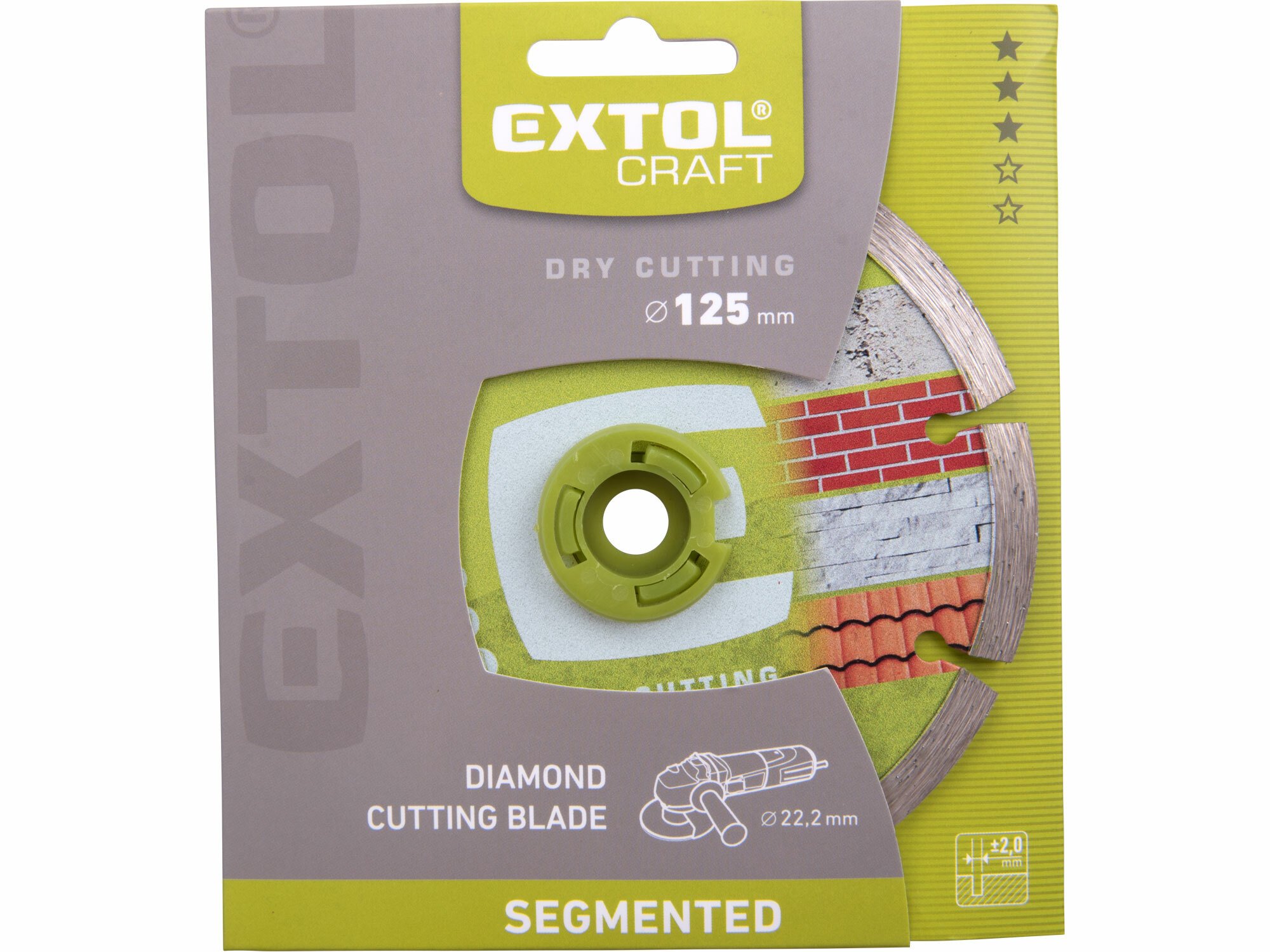 EXTOL CRAFT 108812 Kotúč rezný diamantový segmentový, 125mm