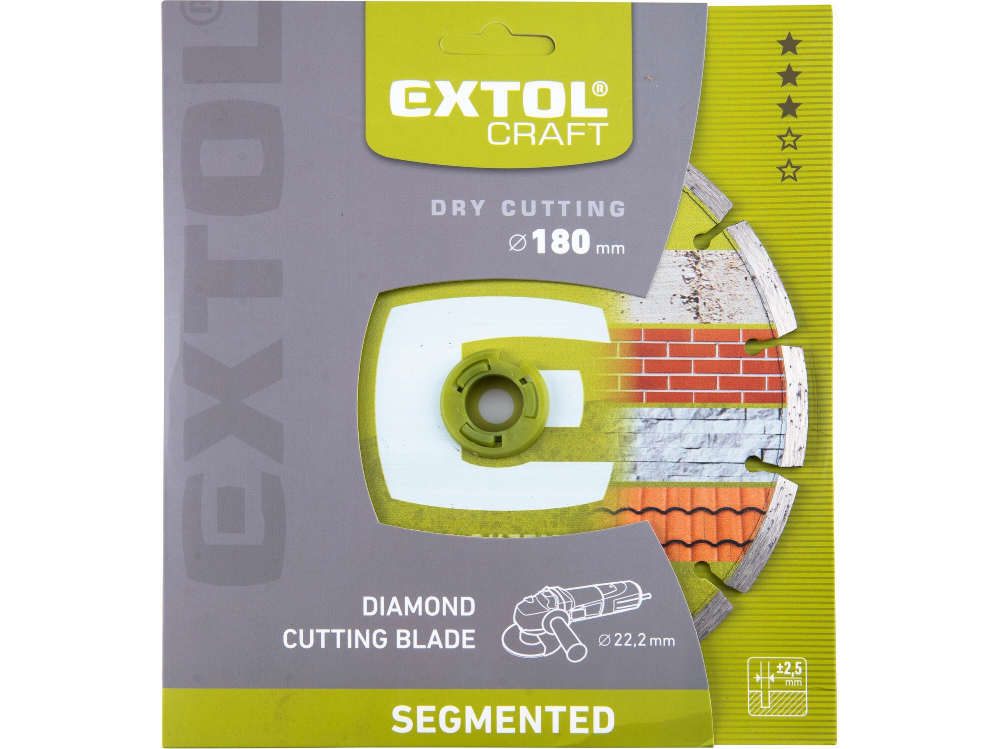 EXTOL CRAFT 108814 Kotúč rezný diamantový segmentový, 180mm