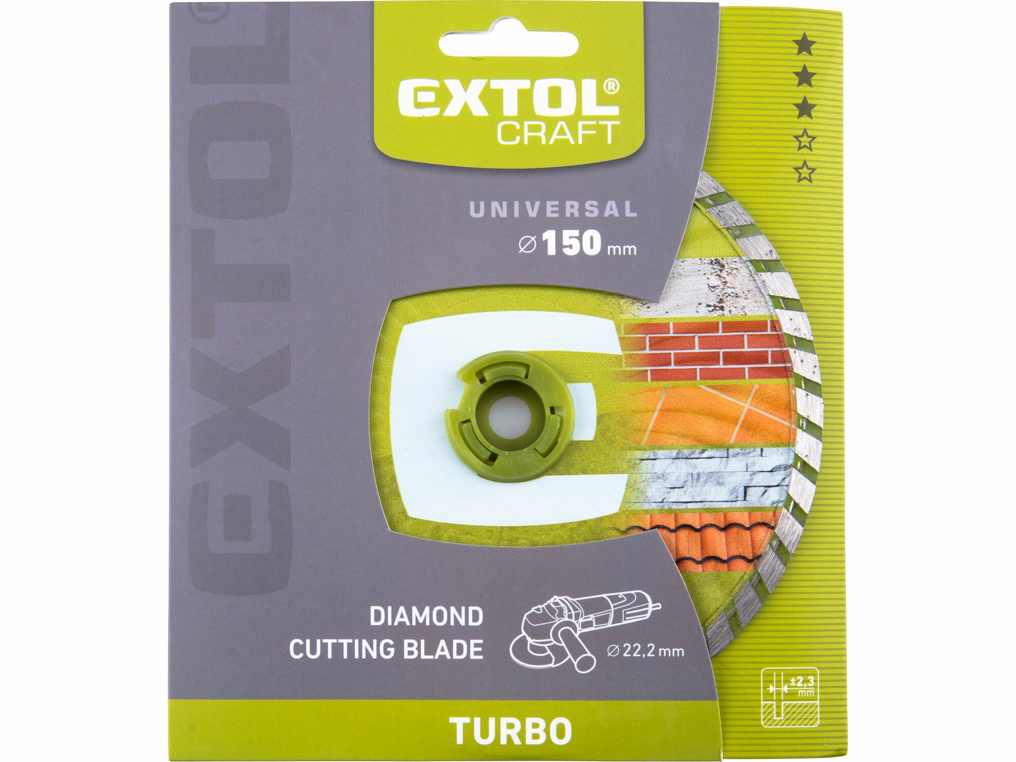 EXTOL CRAFT 108853 Kotúč rezný diamantový Turbo, 150mm
