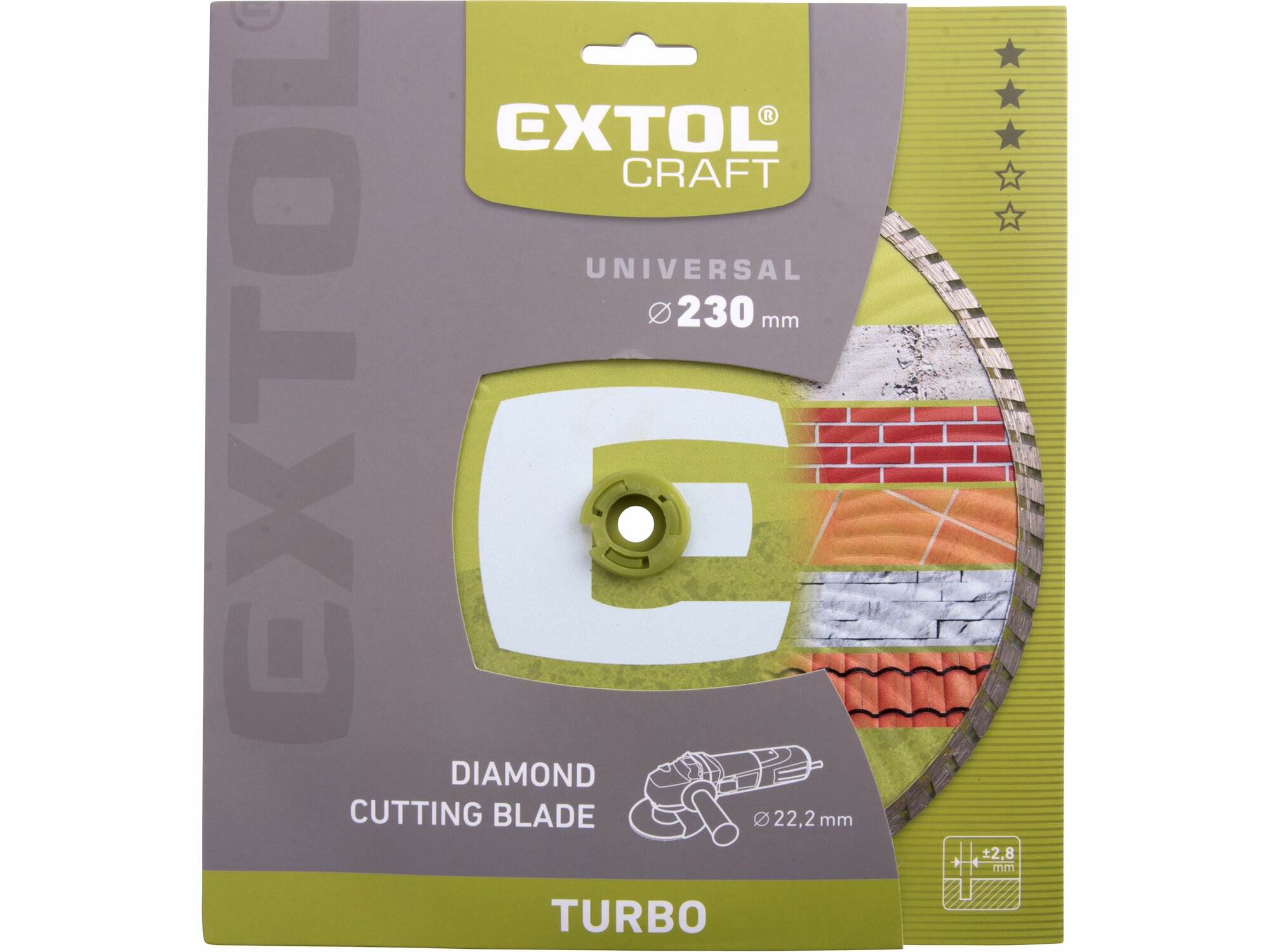 EXTOL CRAFT 108855 Kotúč rezný diamantový Turbo, 230mm