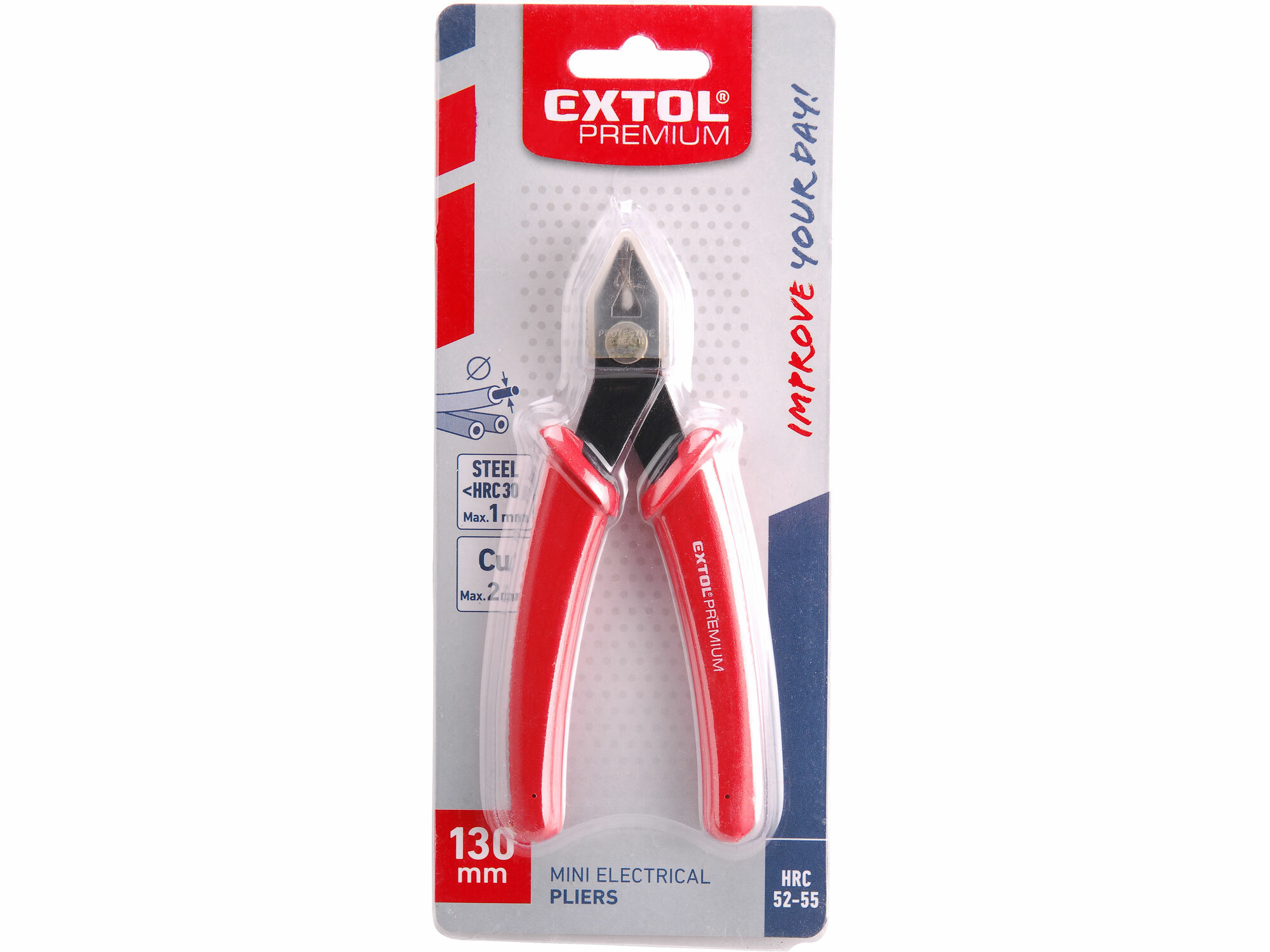 EXTOL PREMIUM 8831110 Kliešte štikacie bočné elektrikárske mini, 130mm
