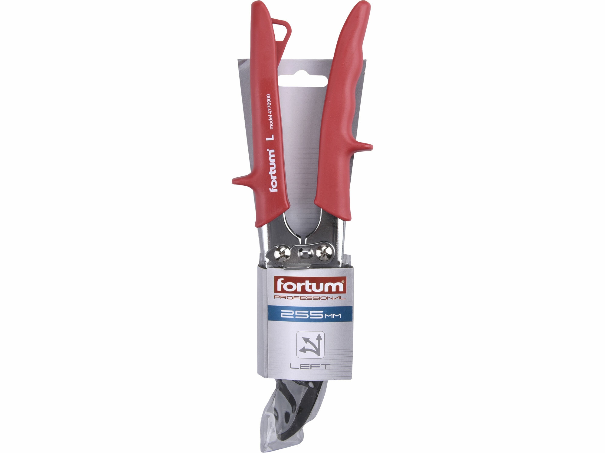 FORTUM 4770900 Nožnice na plech prevodové ľavé, 255mm, pre strihanie rovno a doľava